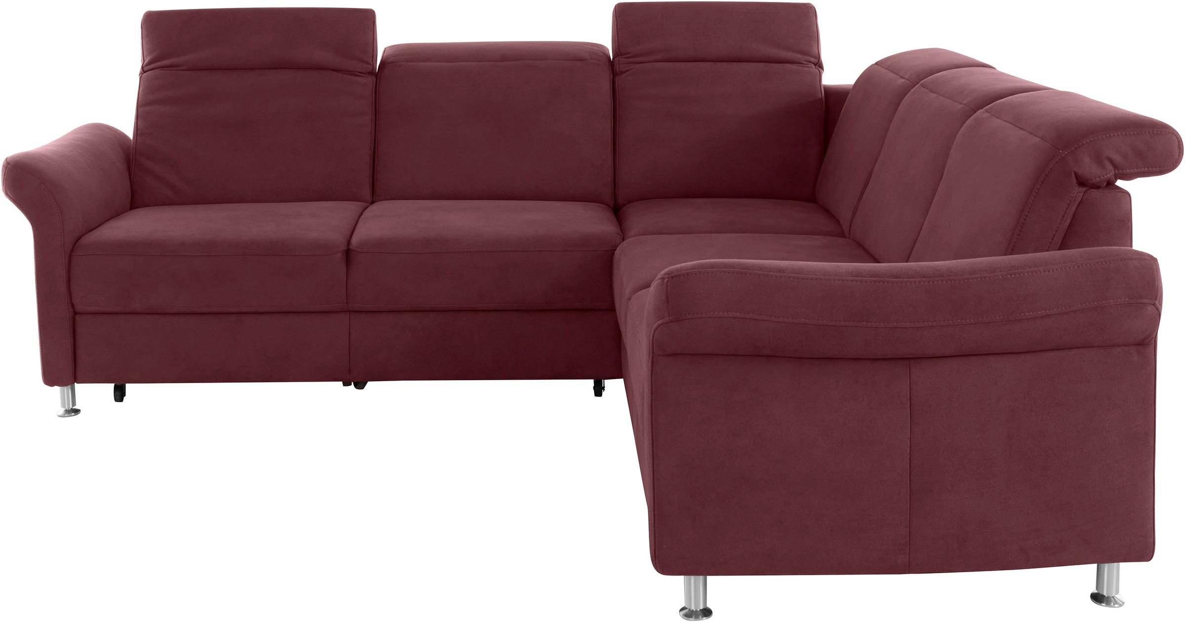 sit&more Ecksofa »Darwin L-Form« inklusive Federkern, wahlweise mit Kopfteilverstellung, Bettfunktion