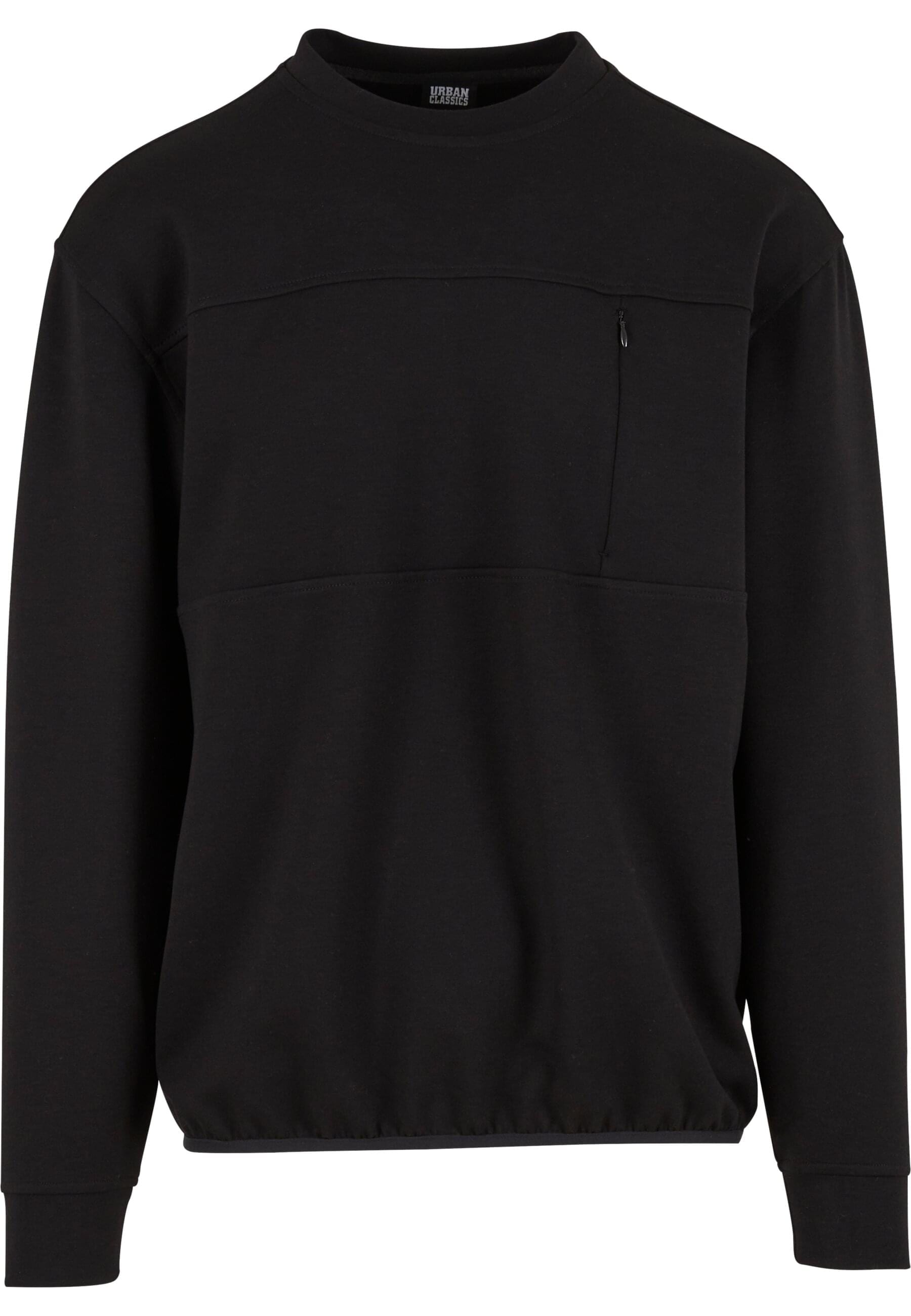 URBAN CLASSICS Rundhalspullover "Urban Classics Scuba Zip Pocket Crew" 1 St günstig online kaufen