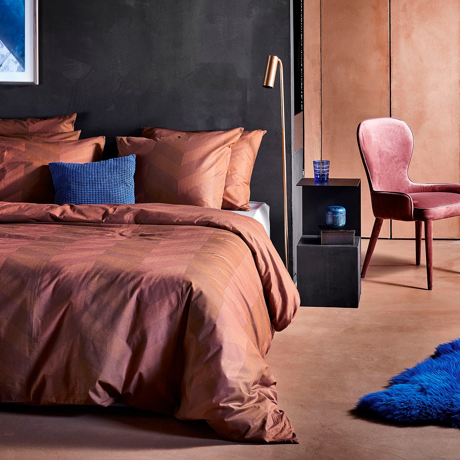 damai Bettwäsche "Atomy" 3 Stk. mit Fischgrätmuster günstig online kaufen