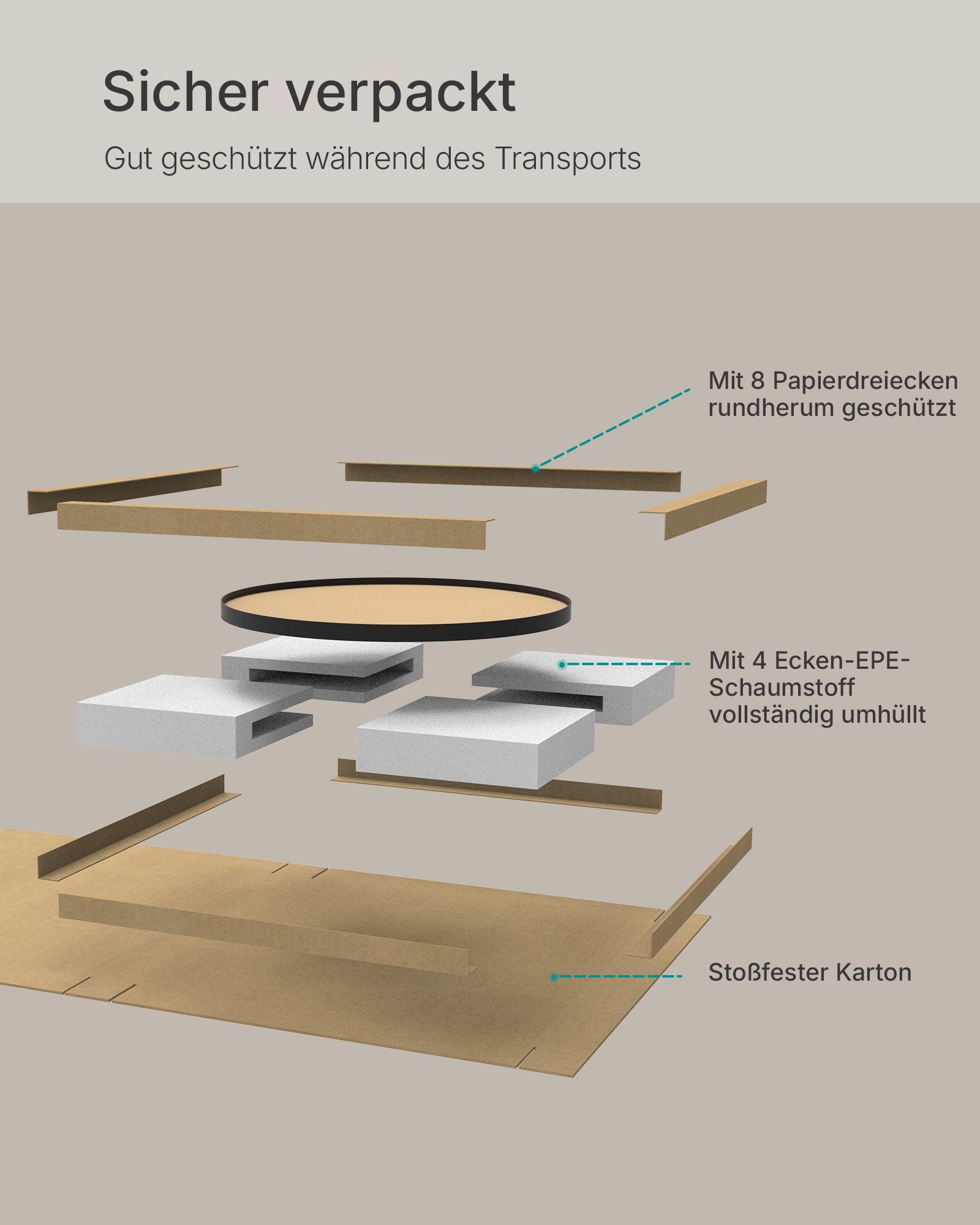 OTTO home Spiegel »Wandspiegel Addrik, wahlweise in 2 Größen 60x60cm oder 80x80cm« runde Form, in verschiedenen Farben