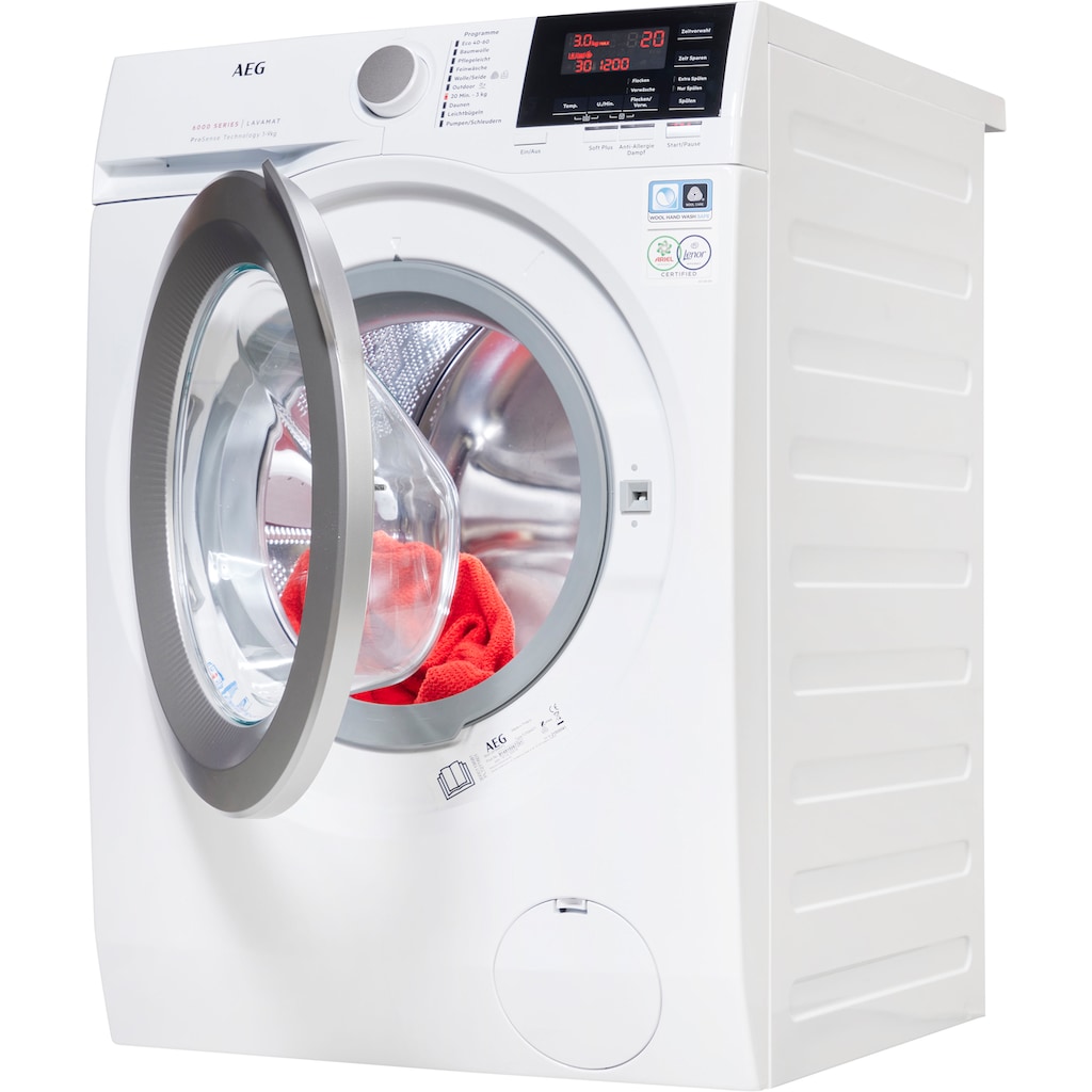 AEG Waschmaschine »L6FB49VFL«, Serie 6000, L6FB49VFL, 9 kg, 1400 U/min, mit Anti-Allergieprogramm