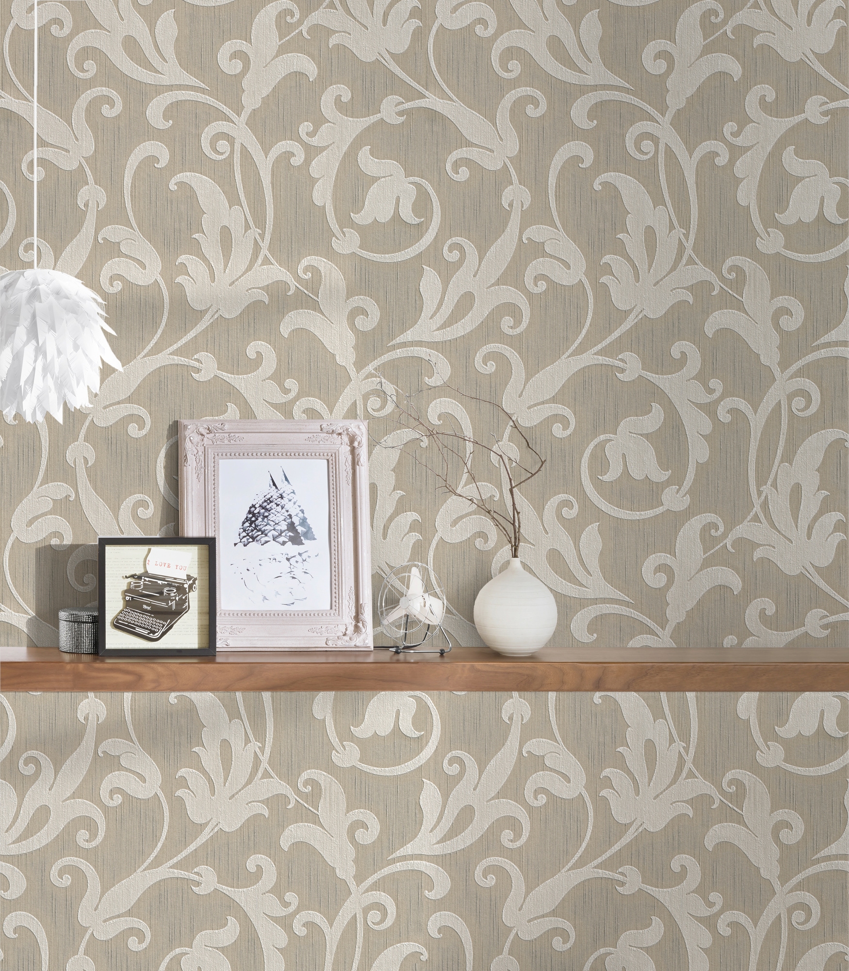 Architects Paper Textiltapete »Tessuto«, Barock-floral-gemustert, Tapete Barock Tapeten Wohnzimmer Schlafzimmer Küche modern Flur Design