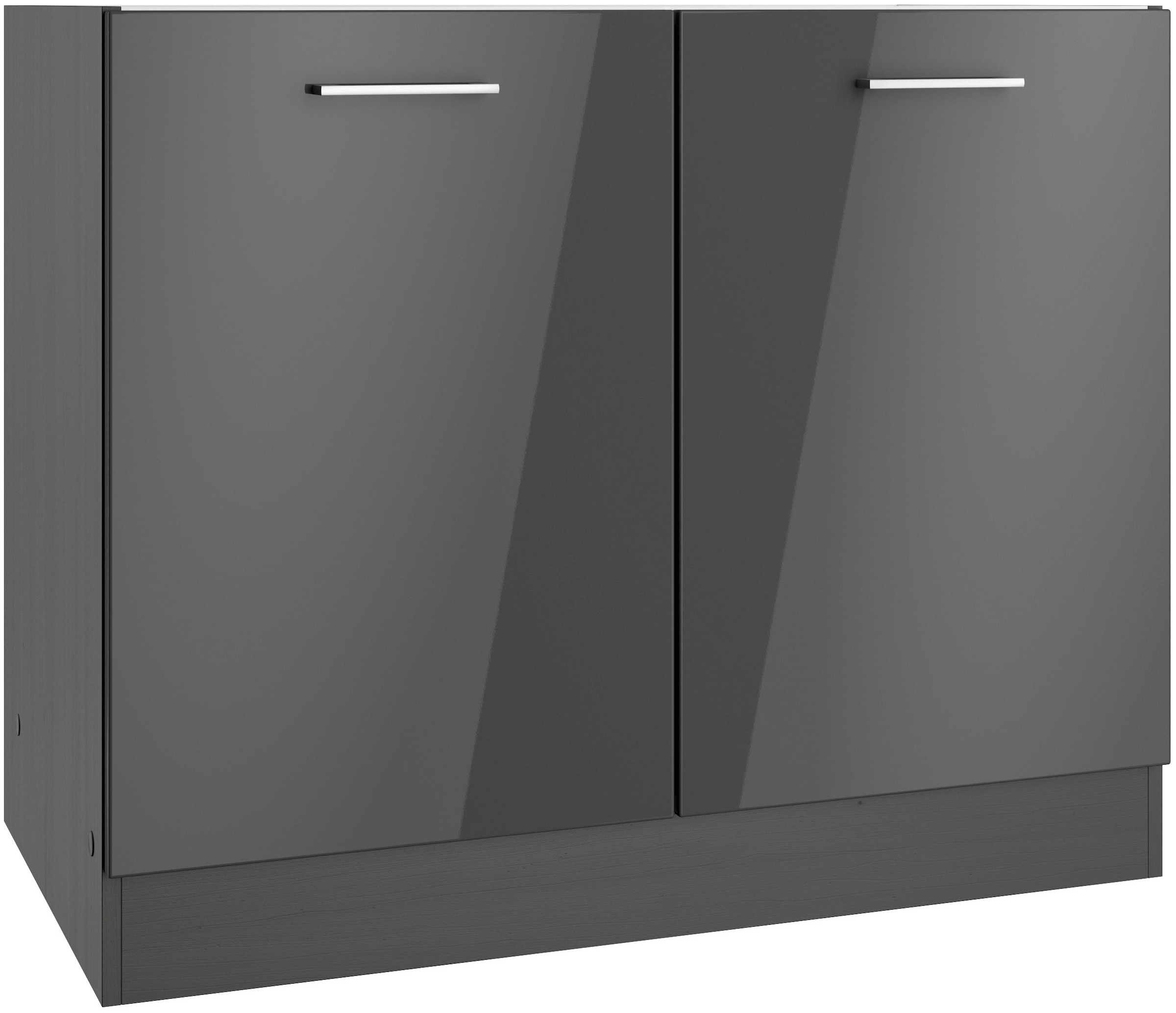 KOCHSTATION Spülenschrank "KS-Milan", HELD Möbel, Spülenschrank 100 cm, mat günstig online kaufen