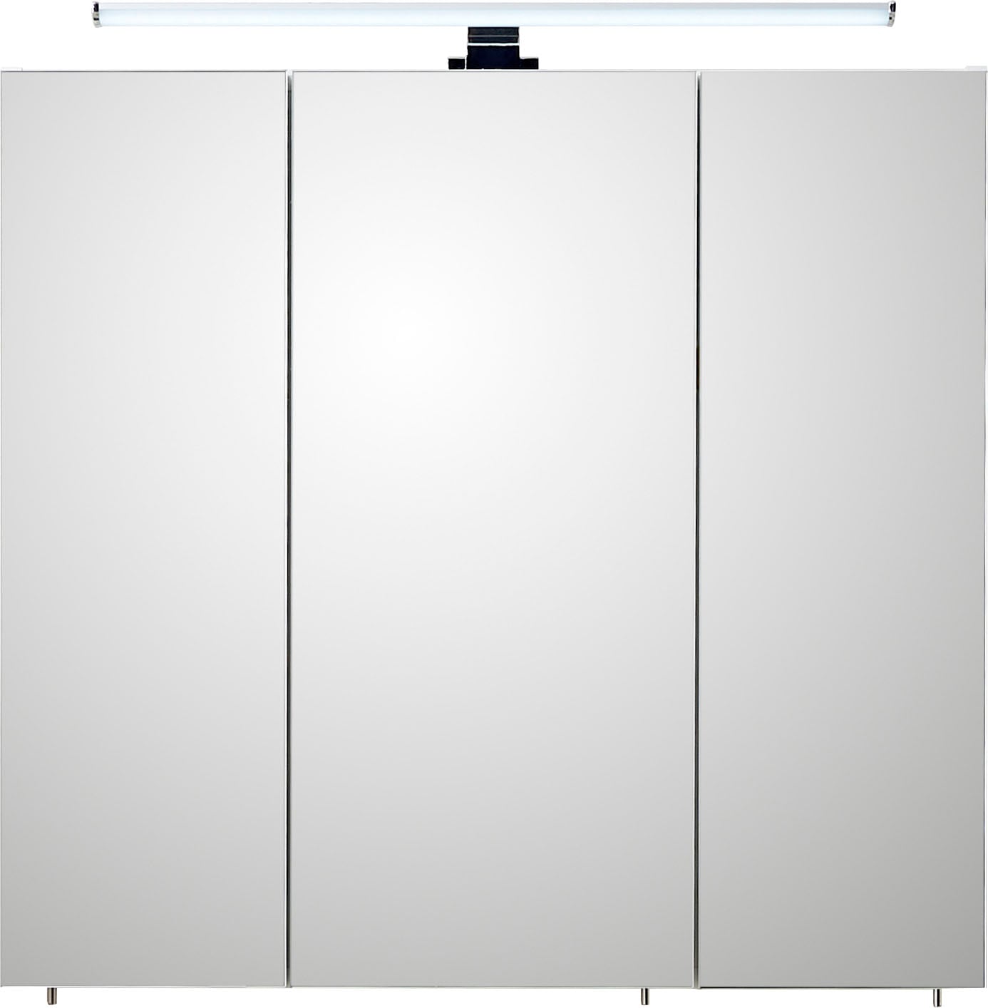 Schalter-/Steckdosenbox Spiegelschrank cm, 3-türig, Breite bestellen 75 »Quickset PELIPAL BAUR Beleuchtung, 360«, | LED-