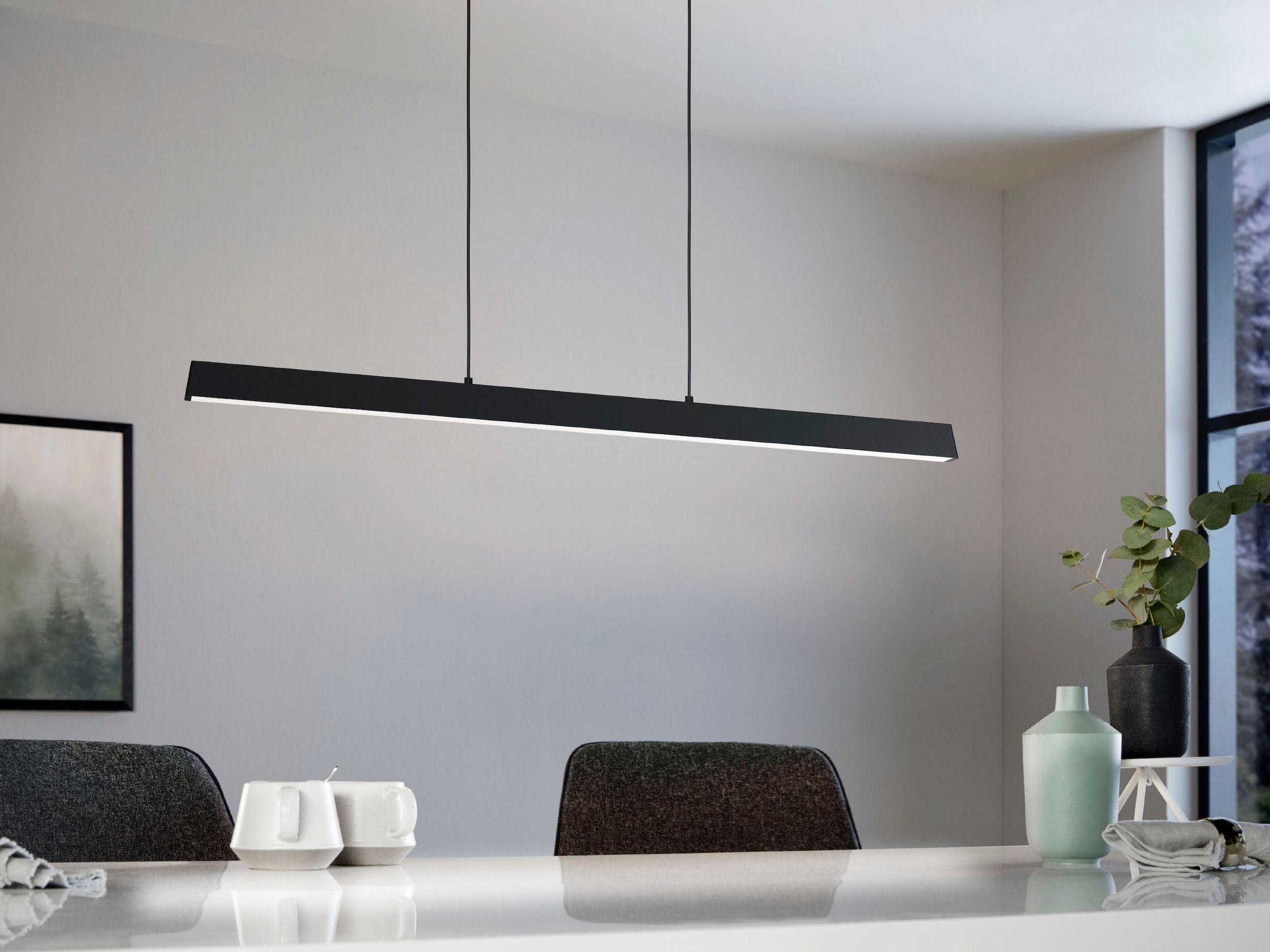 EGLO Hängeleuchte »SIMOLARIS-Z« in schwarz aus Alu, Stahl / inkl. LED fest integriert - 35 Watt