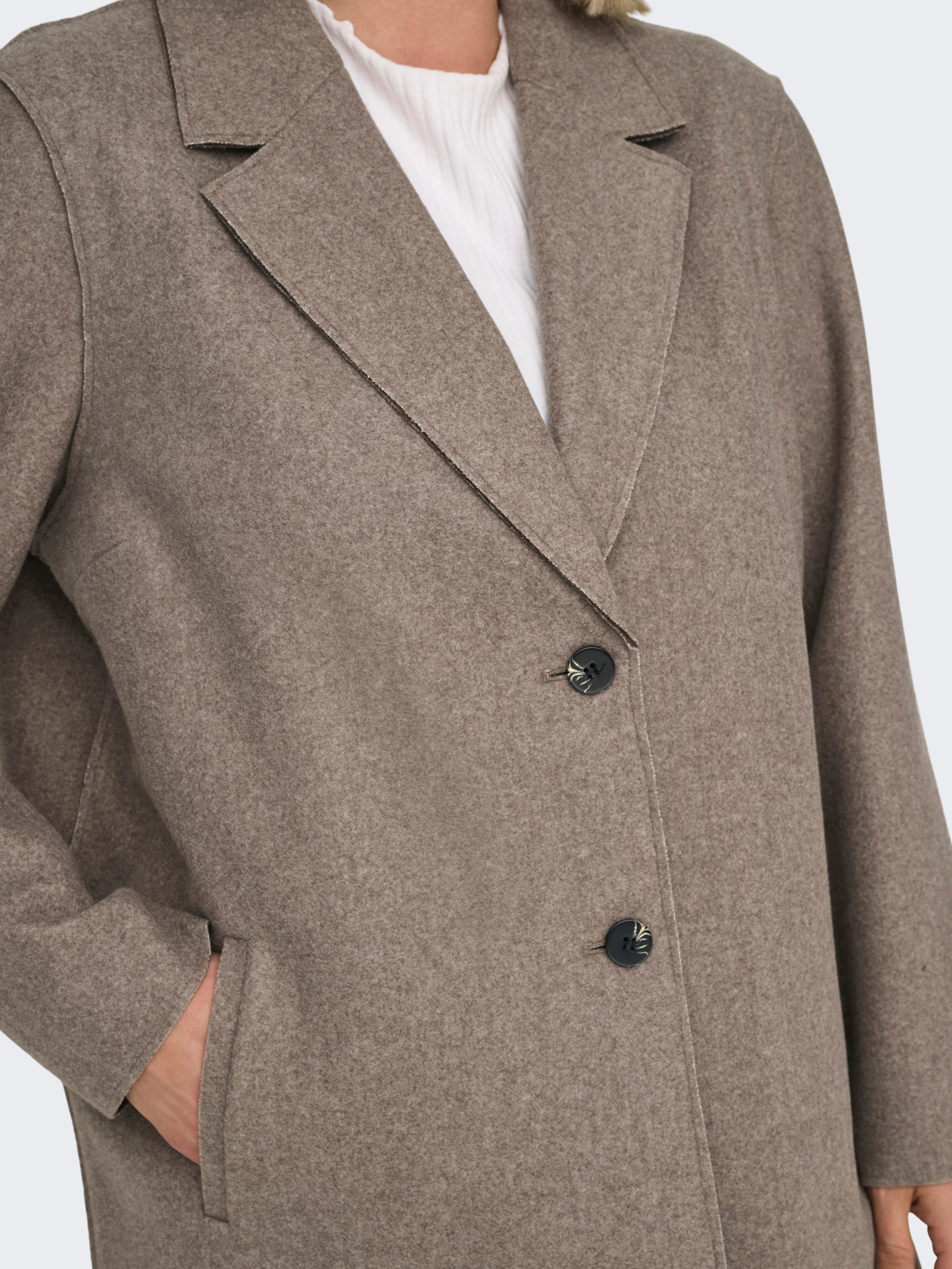 Thumbnail - ONLY CARMAKOMA Kurzmantel "CARNEW CARRIE BONDED COAT CC OTW"