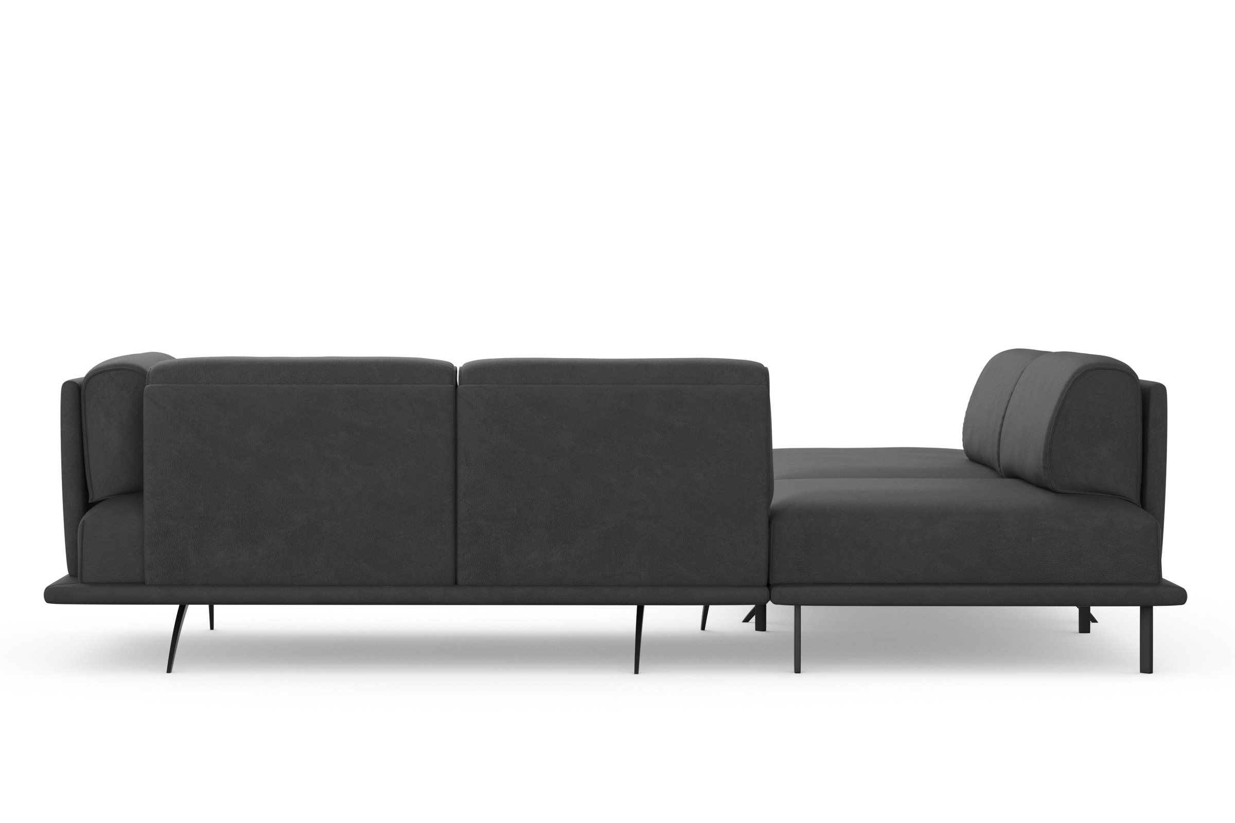 machalke® Ecksofa »benito, L-Form«, mit bezogenem Sockel