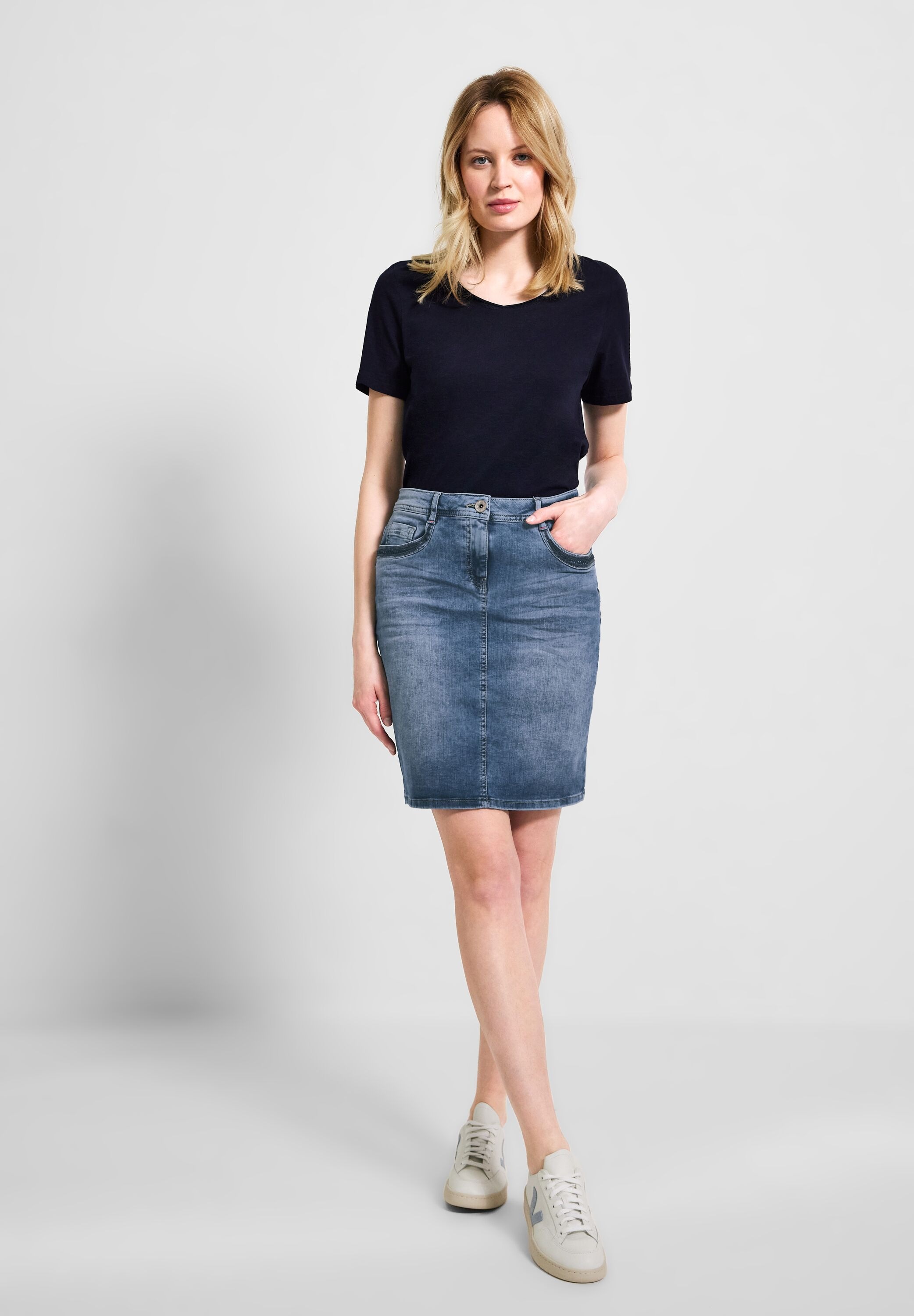 Cecil Jeansrock, 5-Pocket-Style