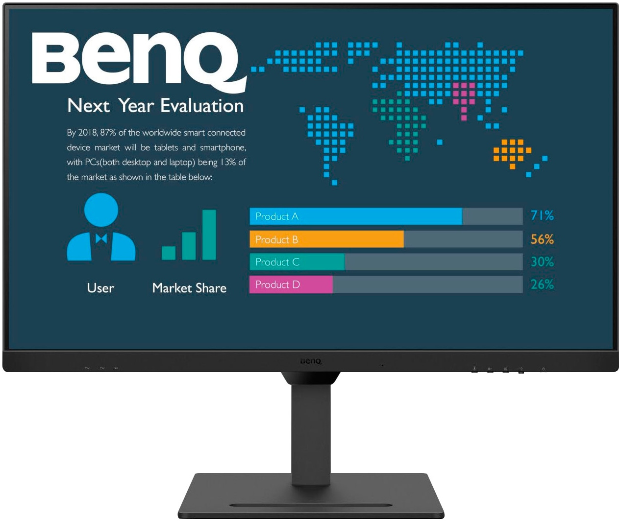 BENQ LED-Monitor "BL3290QT", B:71,4cm H:59,77cm T:25,15cm, schwarz, Monitore