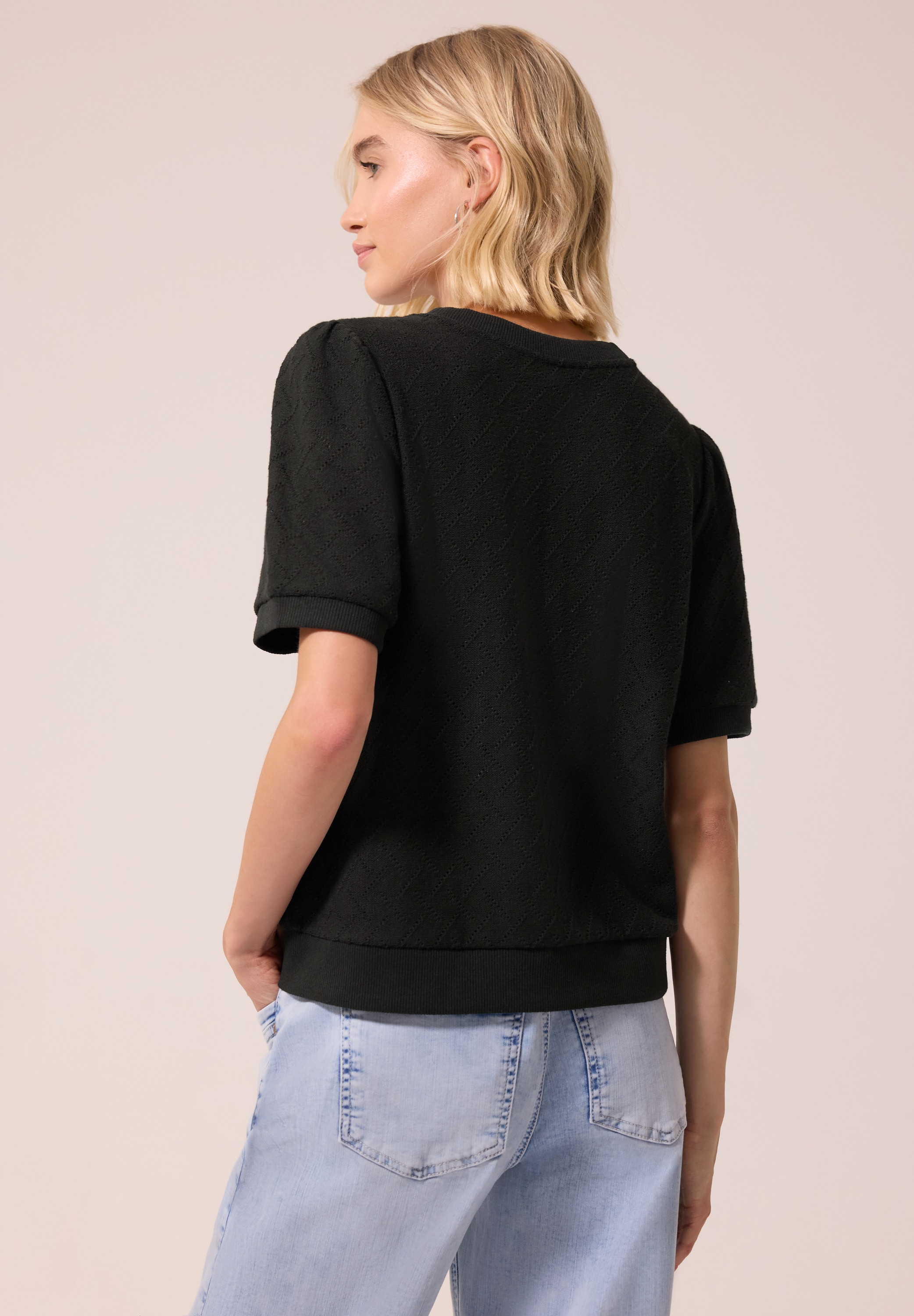 STREET ONE STUDIO Cardigan mit Rundhalsausschnitt