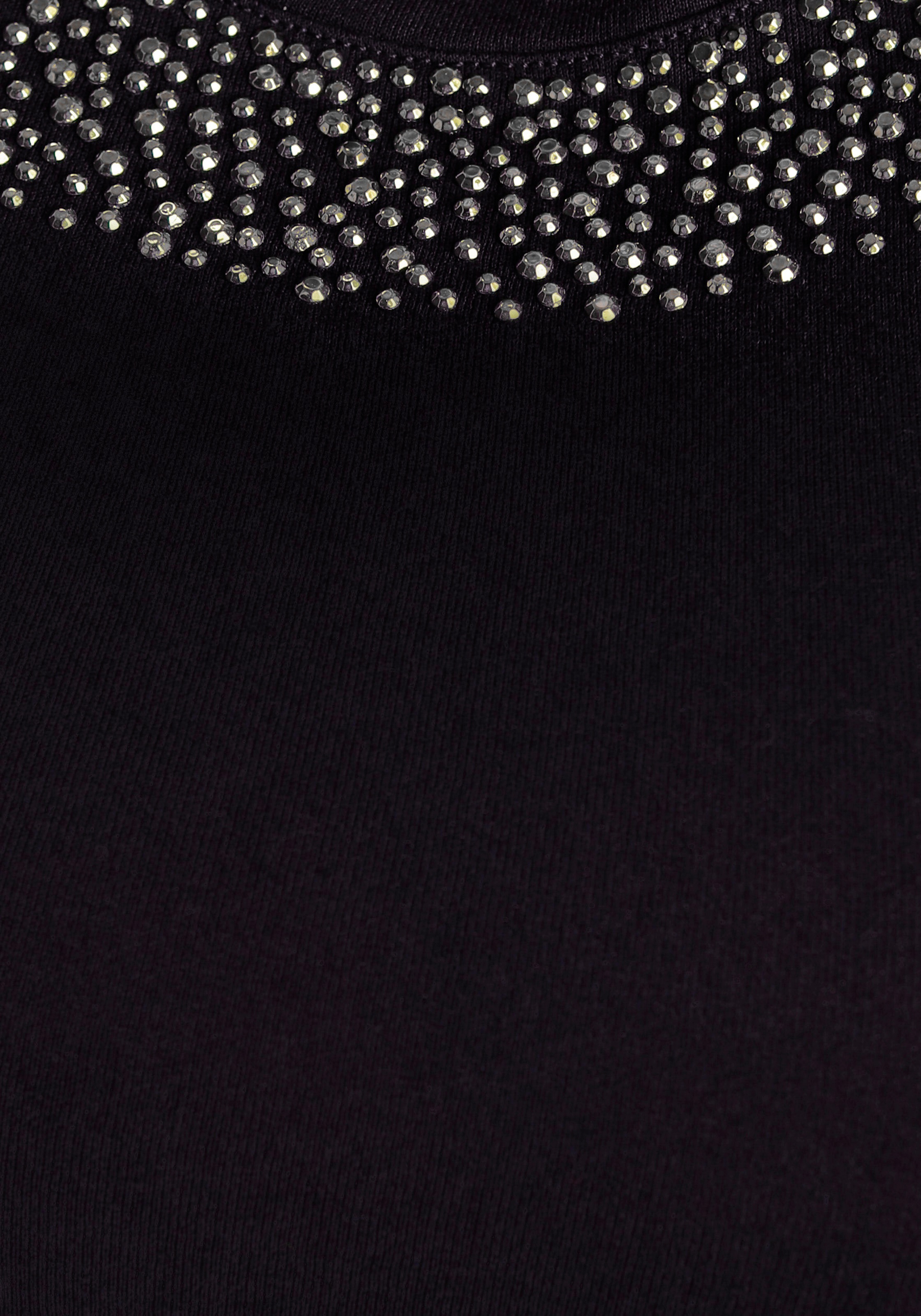 Melrose Jerseykleid, mit Glitzerausschnitt für kaufen | BAUR