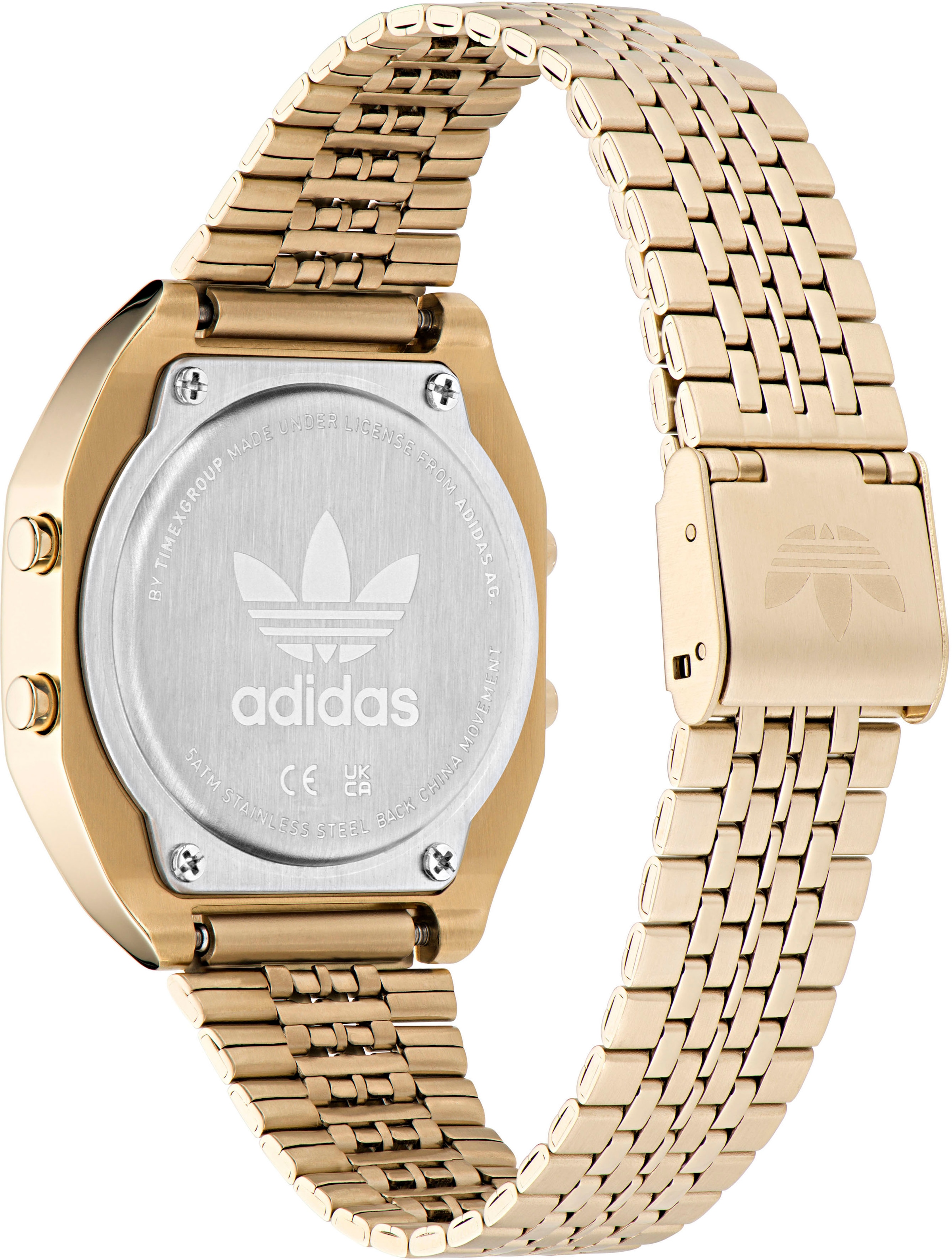 adidas Originals Digitaluhr »DIGITAL TWO«, Armbanduhr, Quarzuhr, Damenuhr, Herrenuhr, Edelstahlarmband