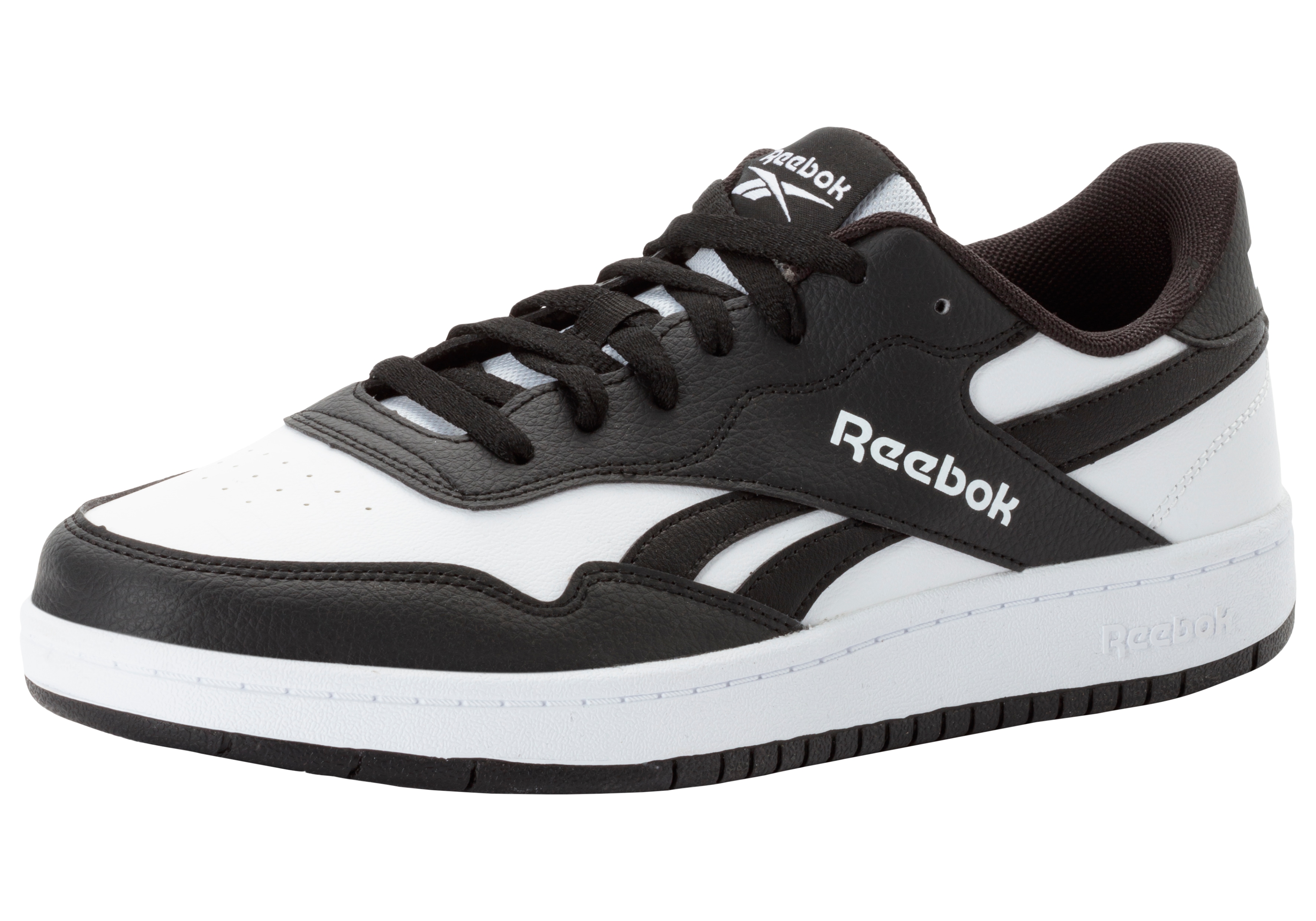 Sneaker REEBOK "REEBOK BB 1000", Damen, Gr. 45,5, schwarz-weiß (weiß, weiß, schwarz), Synthetik, Schuhe Sneaker