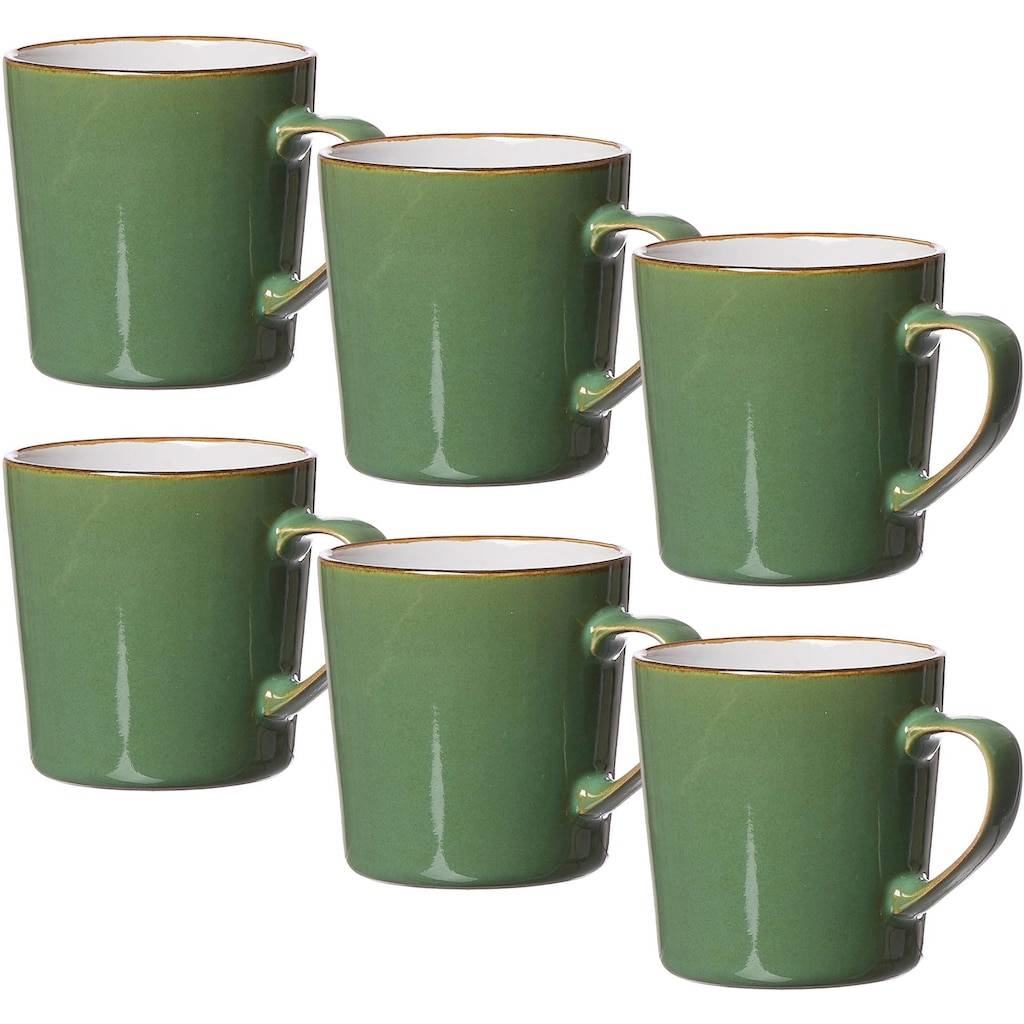 Ritzenhoff & Breker Becher »Kaffeebecher-Set Visby 6tlg, Weiß«, (Set, 6 tlg., Das Set besteht aus 6 Kaffeebechern)