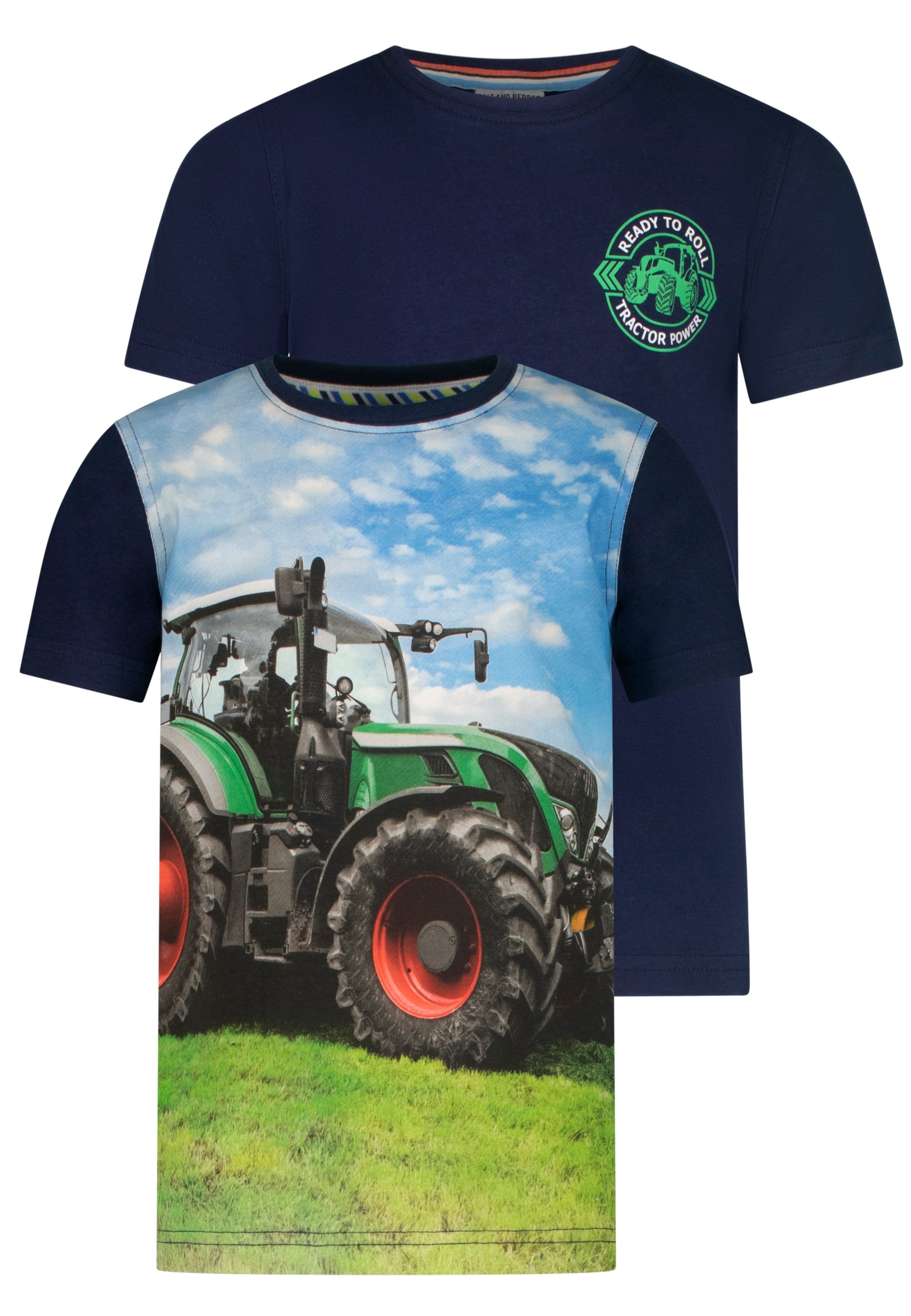 SALT AND PEPPER T-Shirt »Traktor«, (2 tlg.), mit realistischem Fotodruck