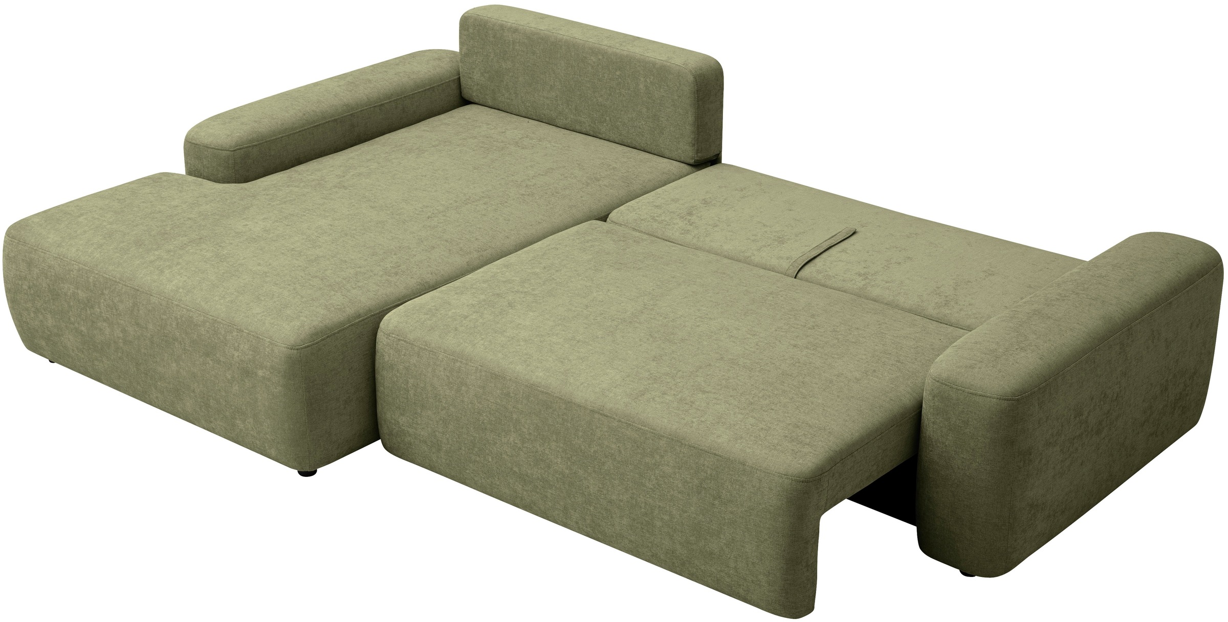 INOSIGN Ecksofa »TORGE (264cm), Schlafsofa in Cord, Samtvelours o Struktur fein, L-Form«, Schlaffunktion, Bettkasten, Liegefläche: 125/210 cm