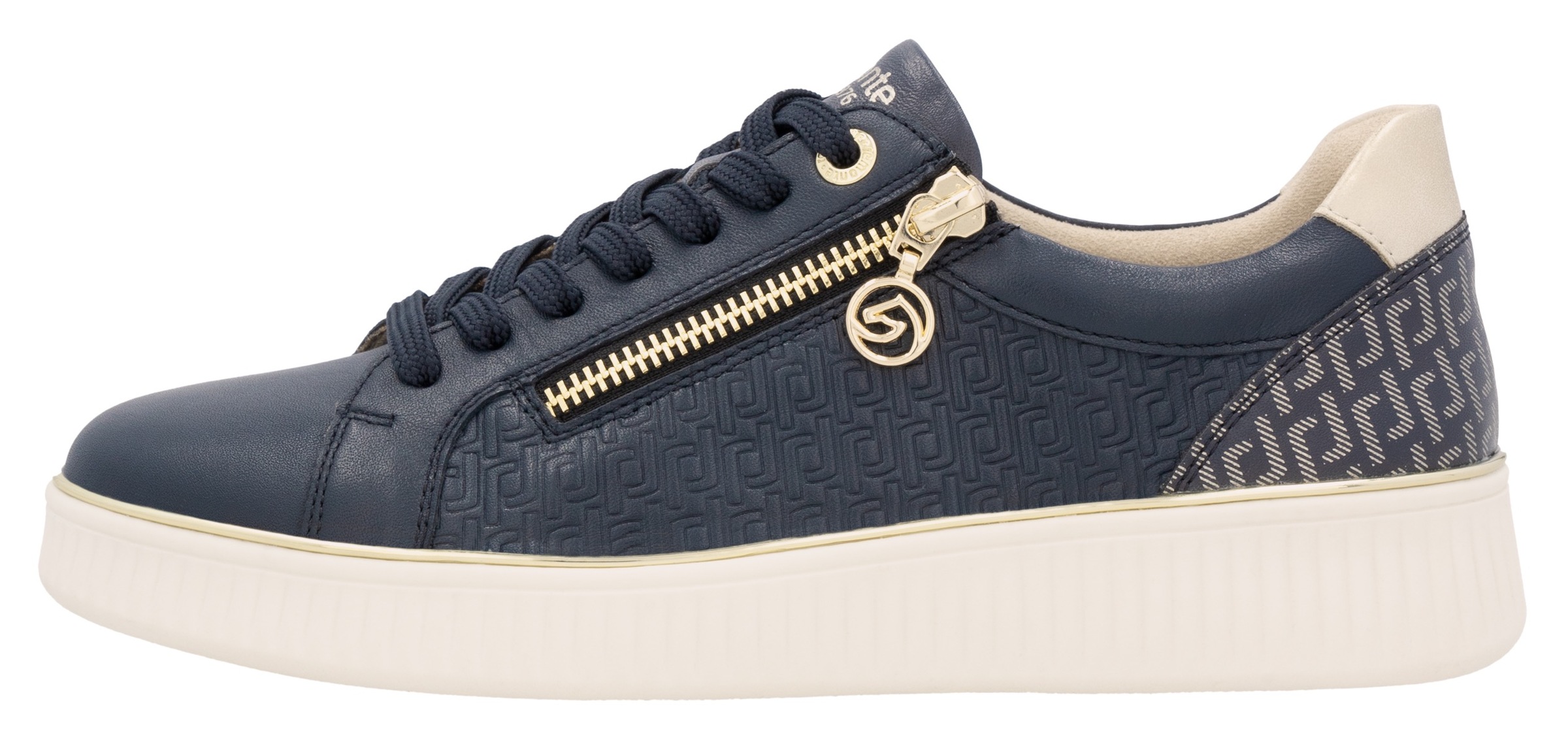 Remonte Plateausneaker, Freizeitschuh, Halbschuh, Schnürerschuh, seitlicher Reißverschluss