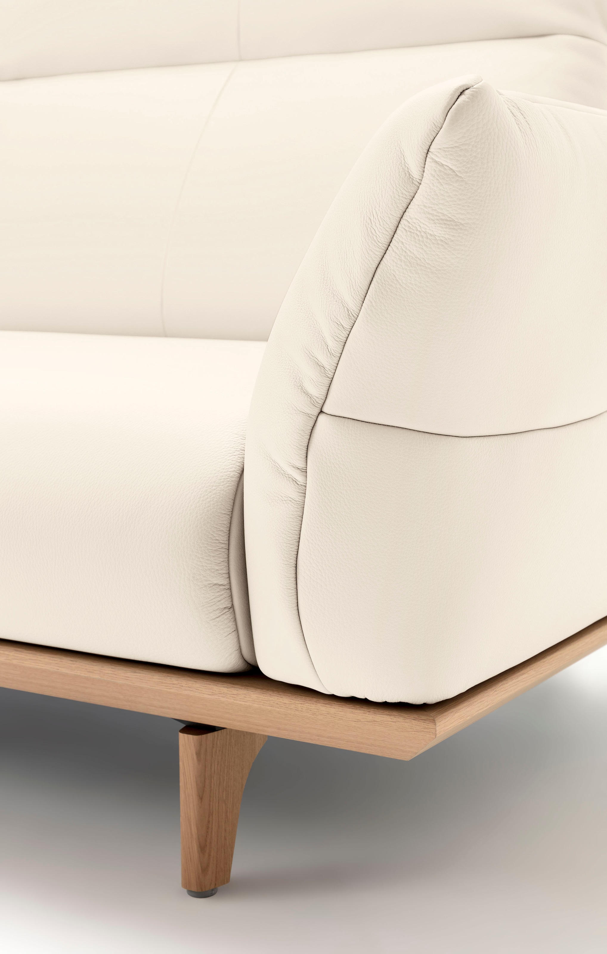 hülsta sofa 3,5-Sitzer »hs.460«, Sockel in Eiche, Füße Eiche natur, Breite 228 cm