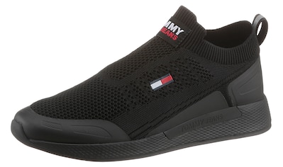 Slip-On Sneaker »TOMMY JEANS FLEXI SOCK RUNNER«, Slipper, Freizeitschuh mit seitlicher...