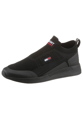 Slip-On Sneaker »TOMMY JEANS FLEXI SOCK RUNNER«, Slipper, Freizeitschuh mit seitlicher...