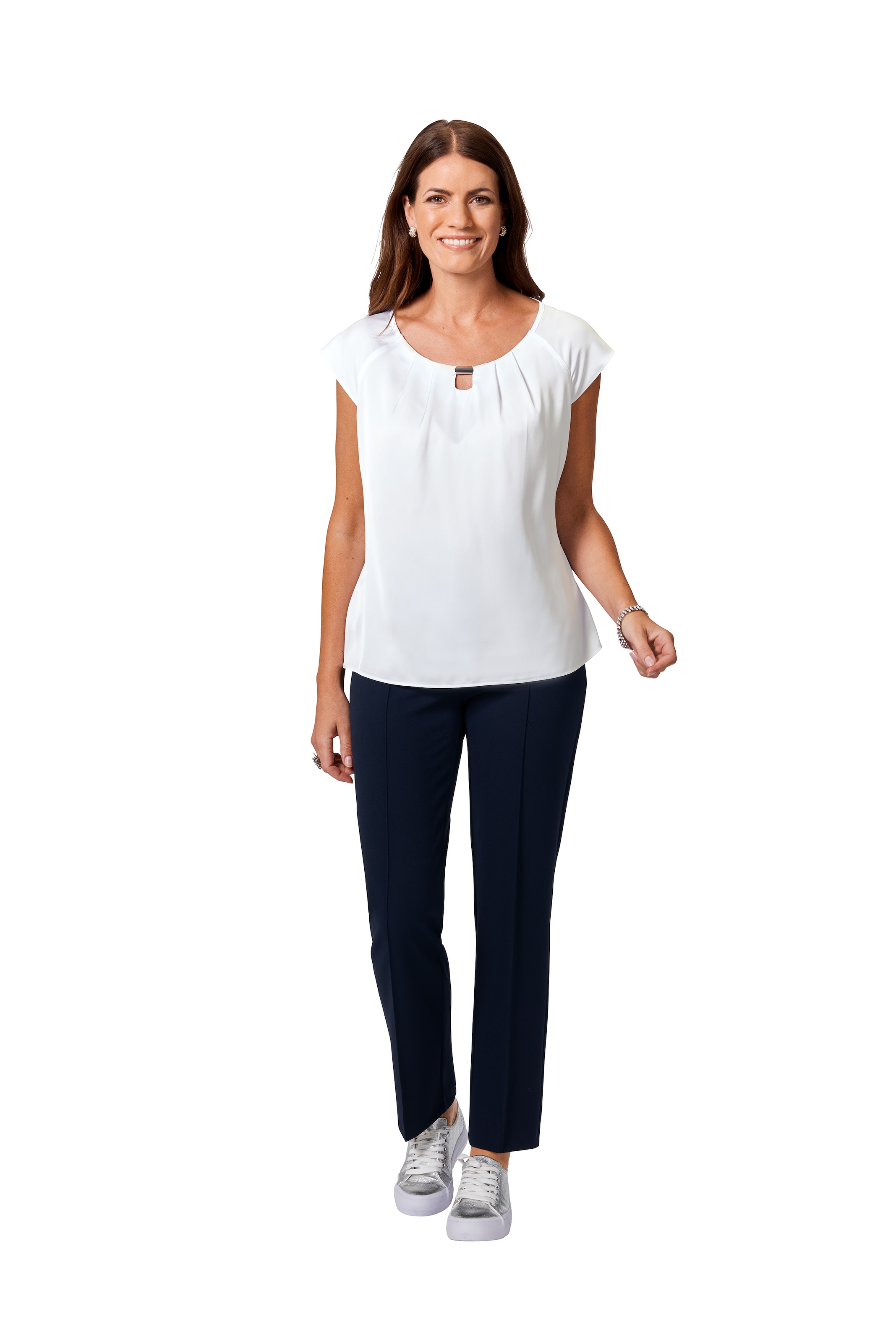 HERMANN LANGE Collection Shirttop, mit Zierteil am Ausschnitt