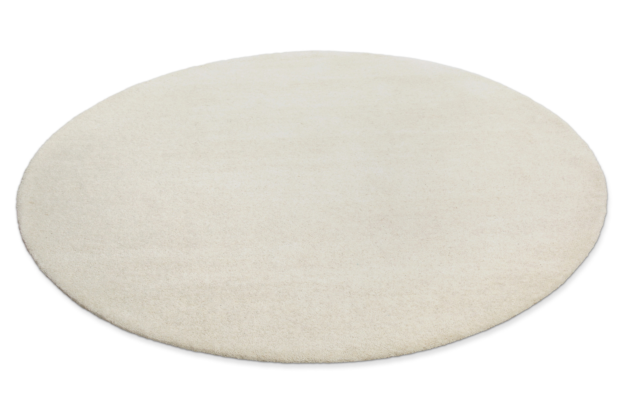 Wecon home Wollteppich »Hamptons FORTYTHREE«, rund, 20 mm Höhe, Schurwolle, Kurzflor, Wohnzimmer, Schlafzimmer, elegant, robust