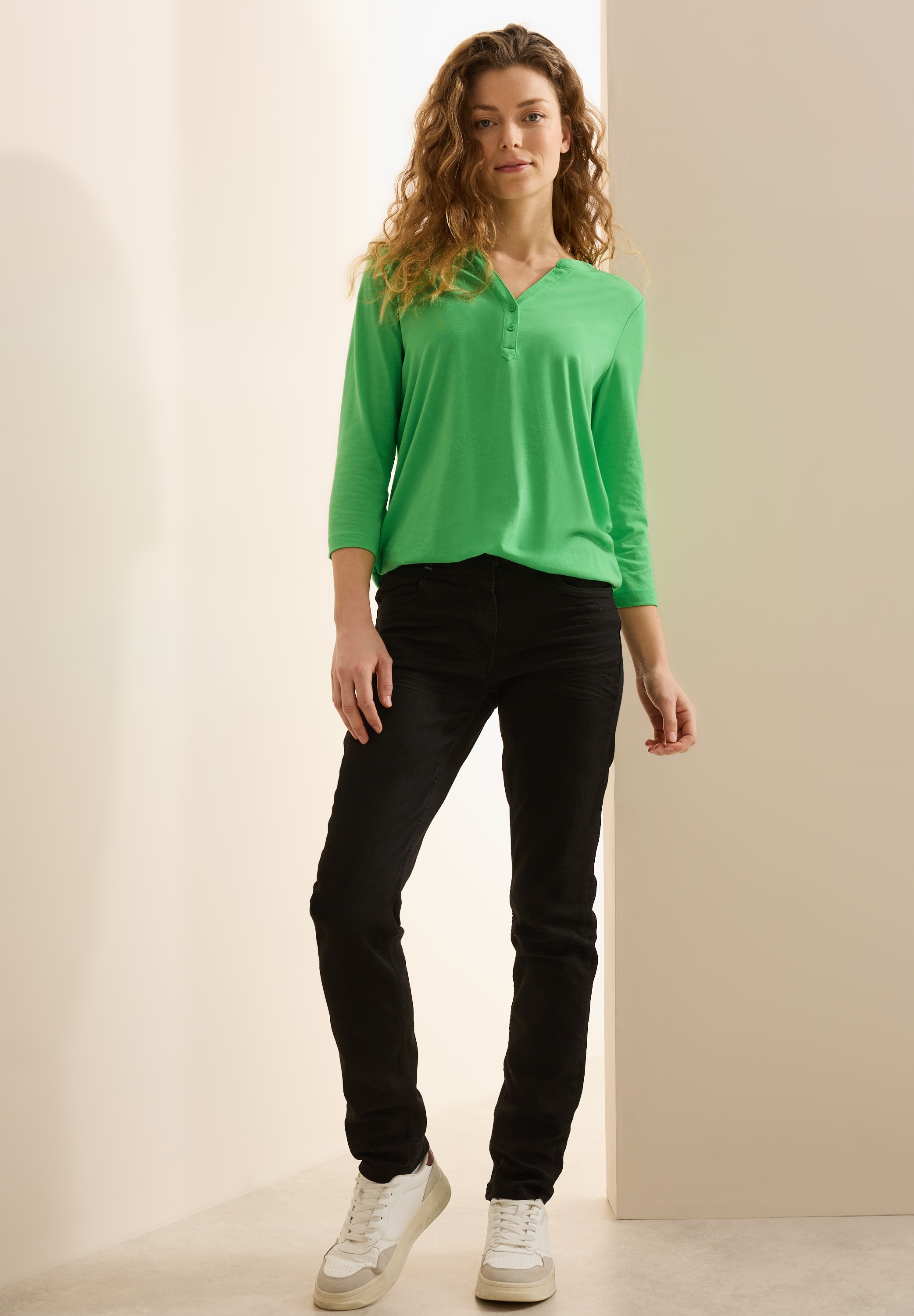 Cecil 3/4-Arm-Shirt, mit elastischem Bund