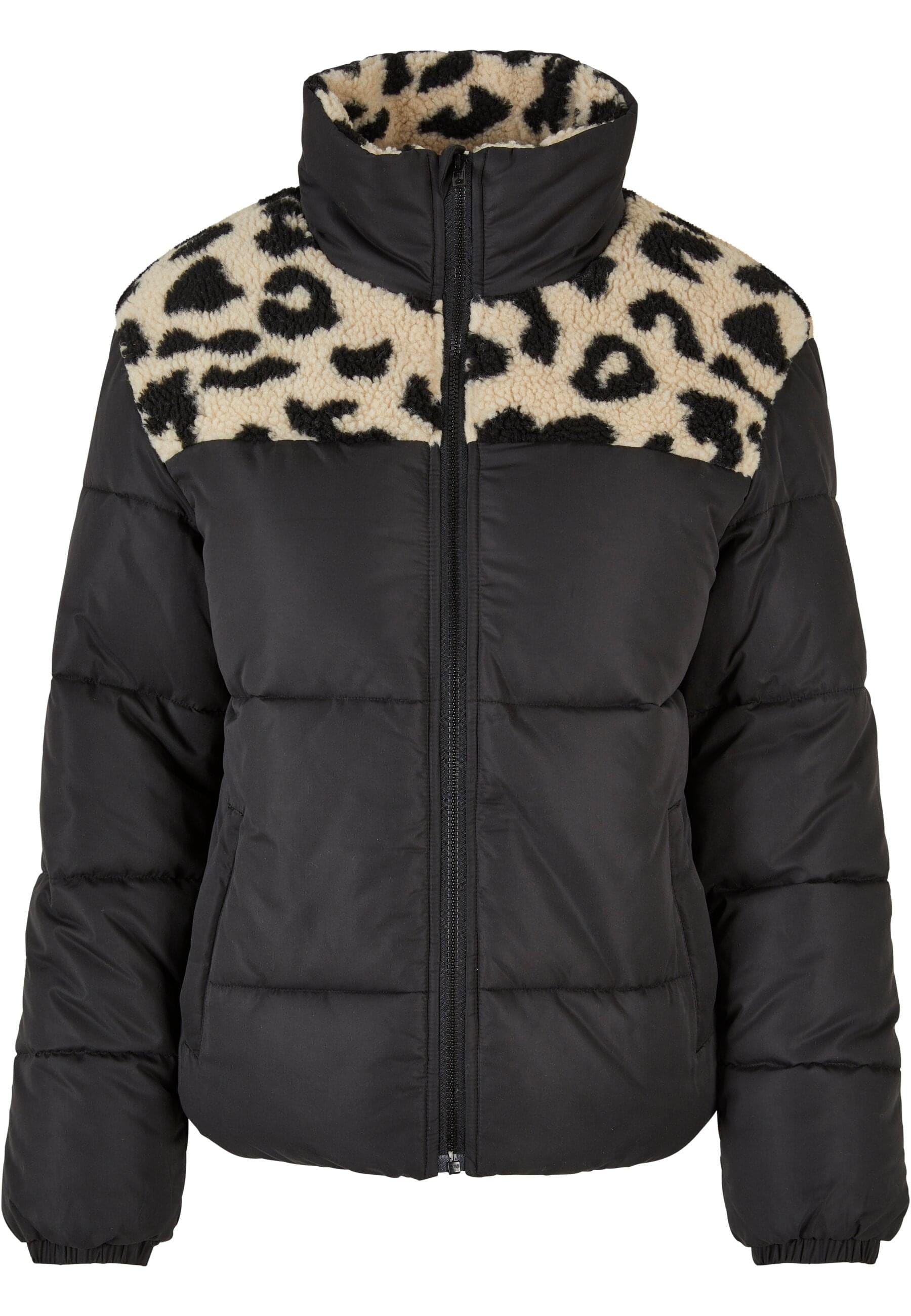 Winterjacke »Urban Classics Damen Ladies AOP Sherpa Mixed Puffer Jacket«, (1 St.),...