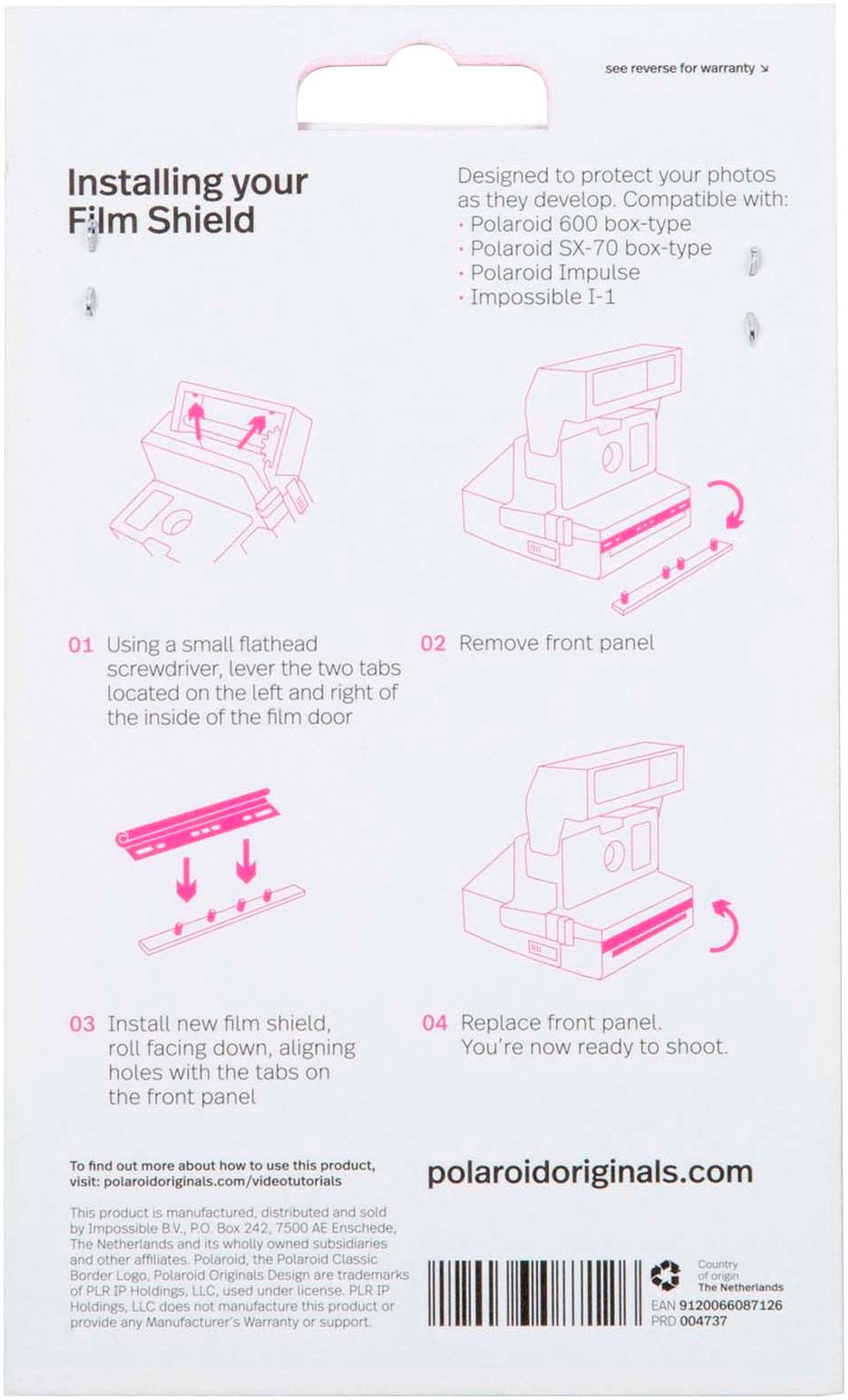 Polaroid Schutzfolie »Film Shield für Box Type Kameras«
