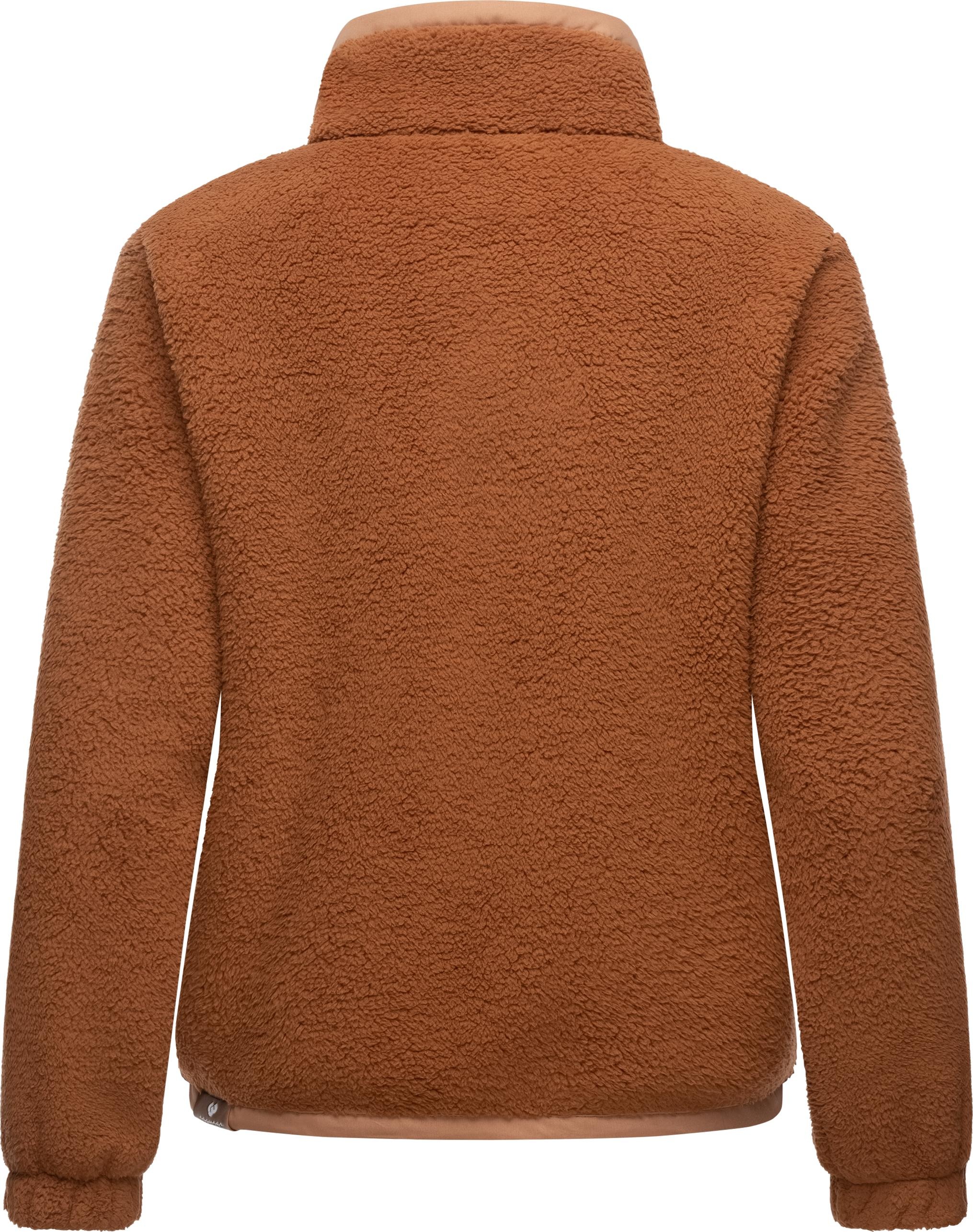 Ragwear Sweatjacke »Nordicka«, Sportliche Kapuzenjacke mit Kunstleder-Elementen