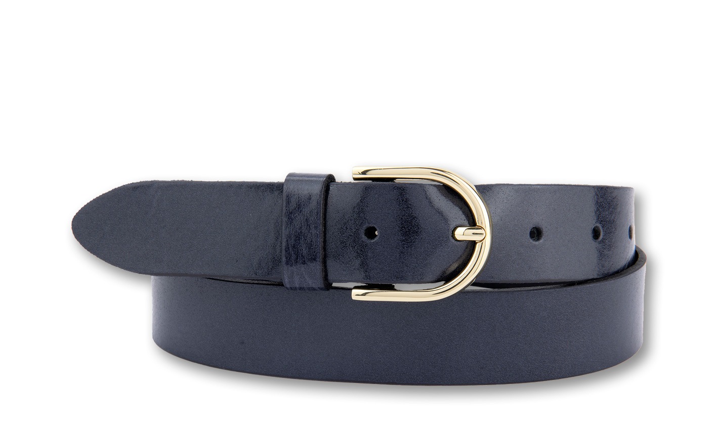 BERND GÖTZ Ledergürtel "Ledergürtel mit feiner goldener Hufeisenschließe" günstig online kaufen