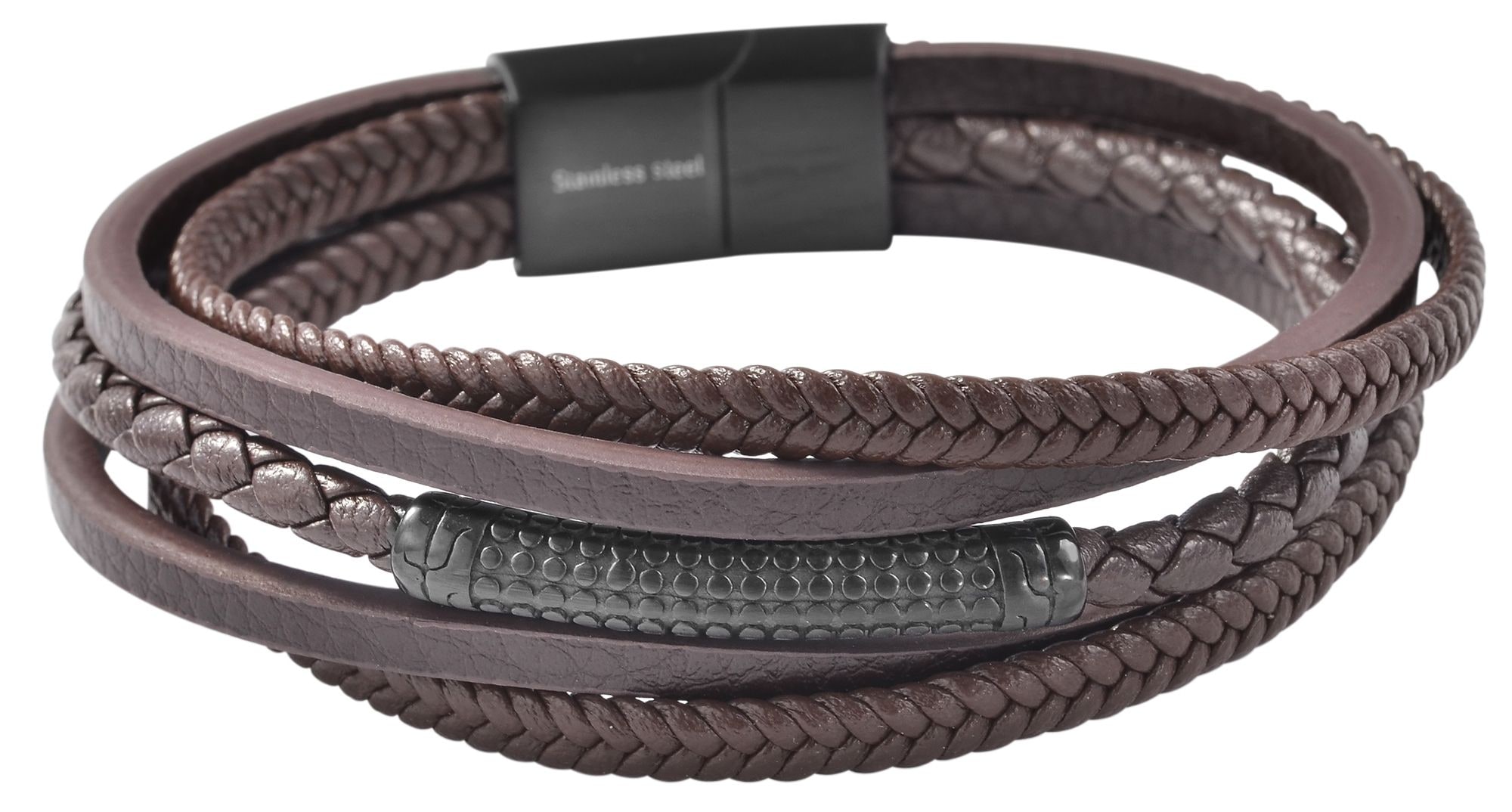 Adelia´s Armband »Armband – Lederarmband aus Leder 19 cm« Ideal zum Verschenken – schlicht und stilvoll