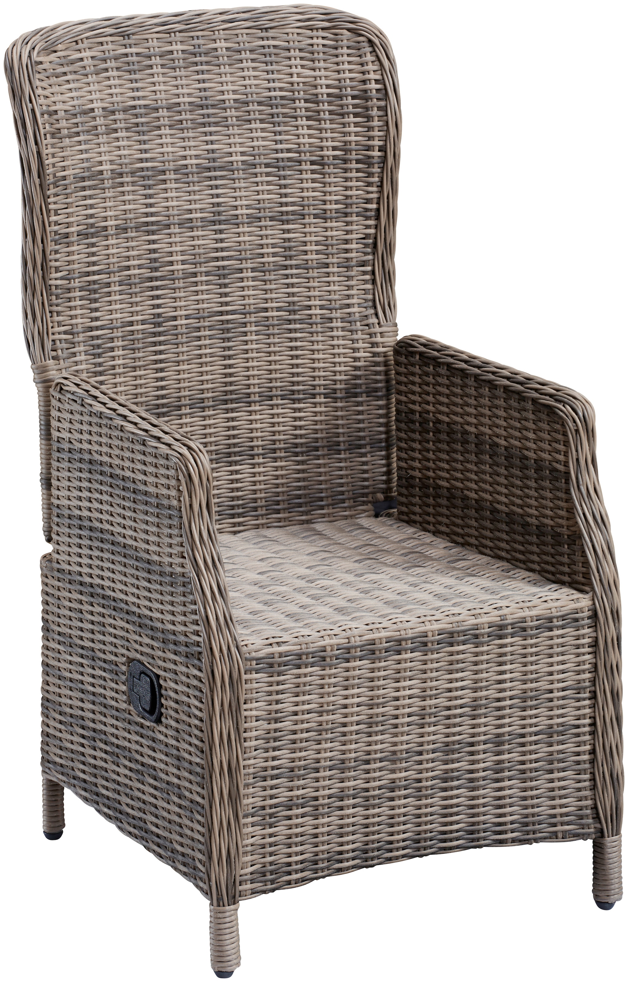 MERXX Garten-Essgruppe »Riviera«, (13 tlg., 6x Sessel inkl. Sitz- und Rückenkissen, 1x Tisch 200x100 cm), Polyrattan, Stahl, inkl. Auflagen, geeignet für 6 Personen