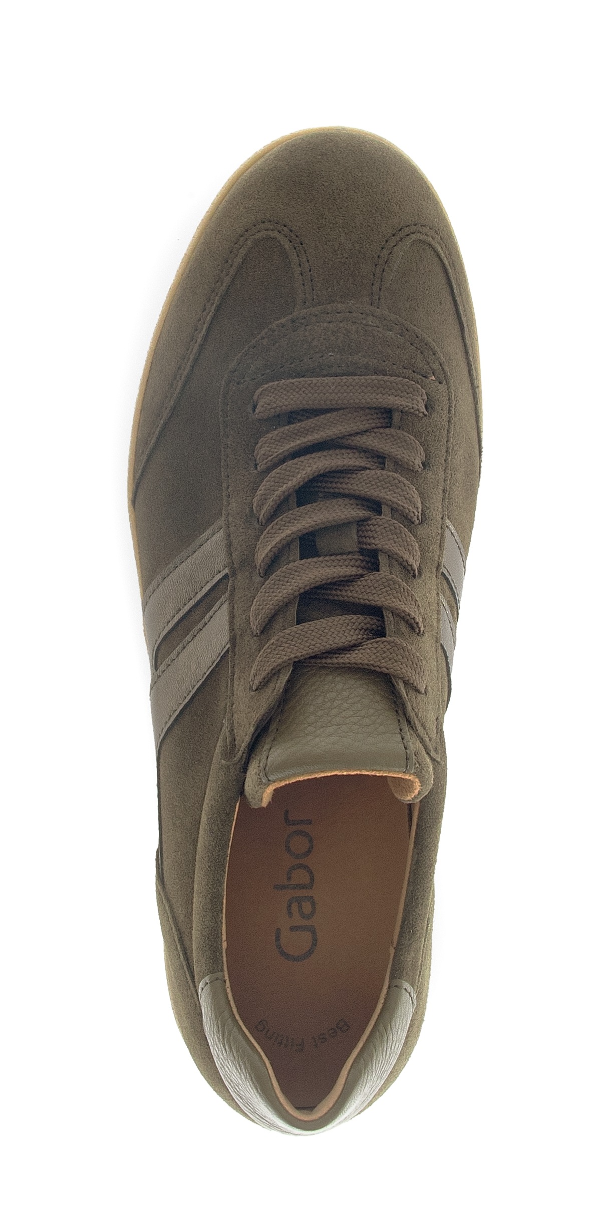 Gabor Plateausneaker, Freizeitschuh, Halbschuh, Schnürschuh mit gepolstertem Schaftrand