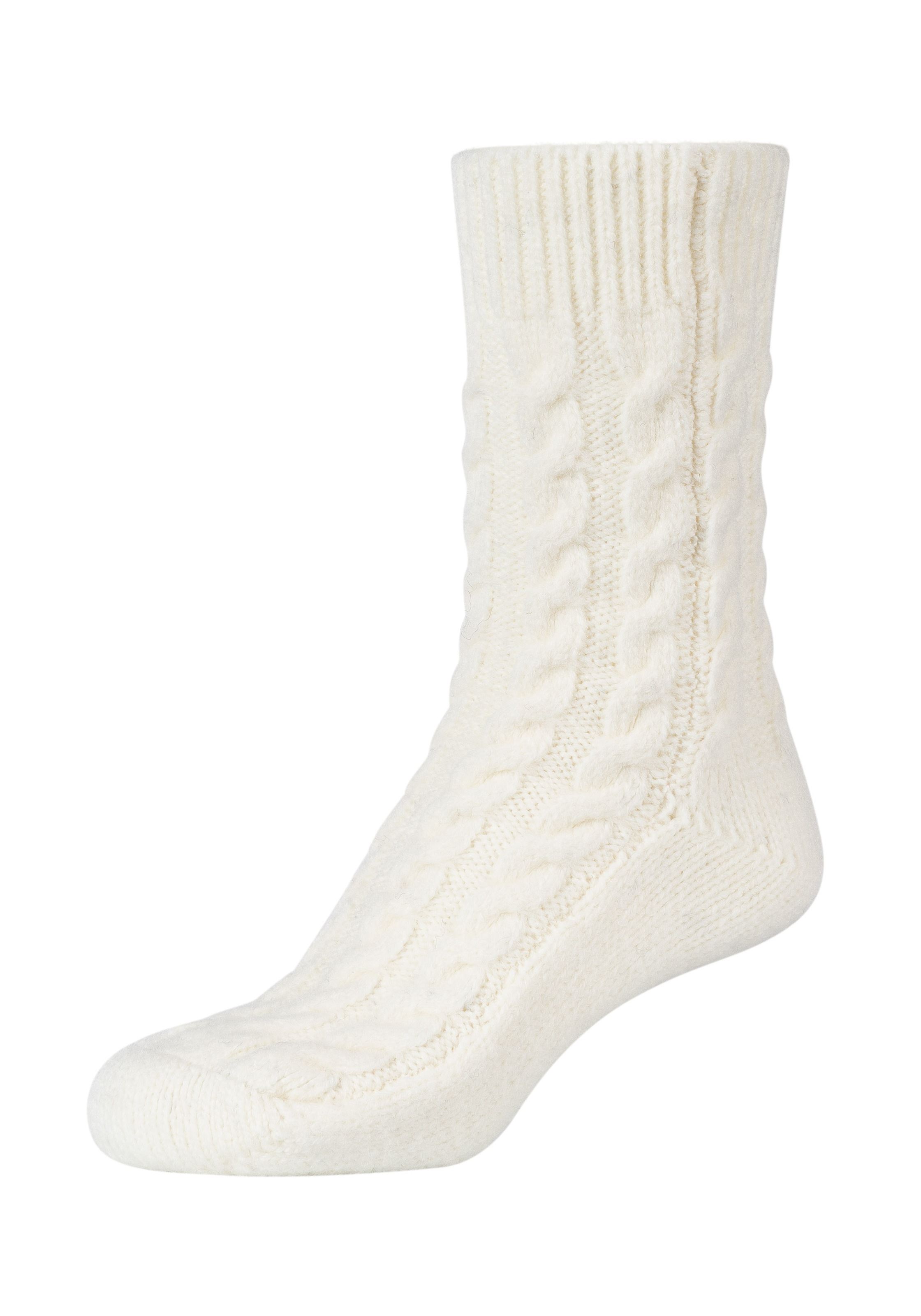 Camano Socken "warm & cozy" 2 Stk. tlg. mit Zopfmuster, Rippenbündchen günstig online kaufen