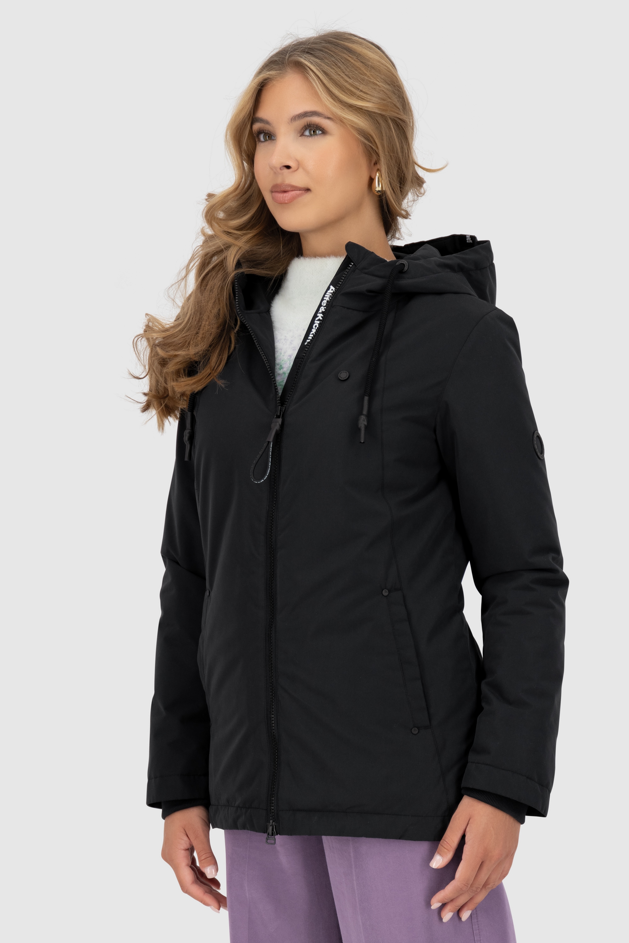 Alife & Kickin Winterjacke »Damen LilouAK A«, Warm gefütterte Jacke mit flauschigen Teddyfell Innenfutter