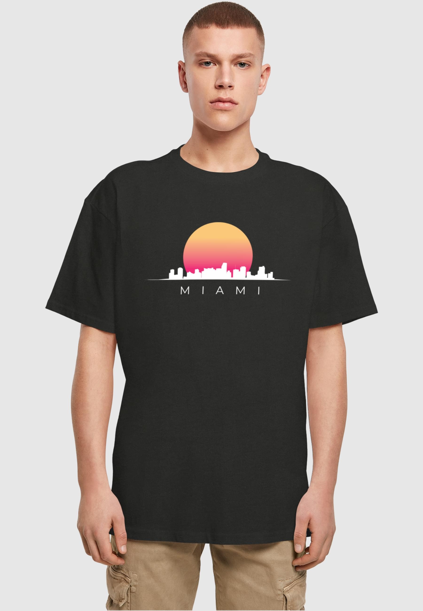 Merchcode T-Shirt »Merchcode Herren Miami X Heavy Oversize Tee-BY102«, (1 tlg.)