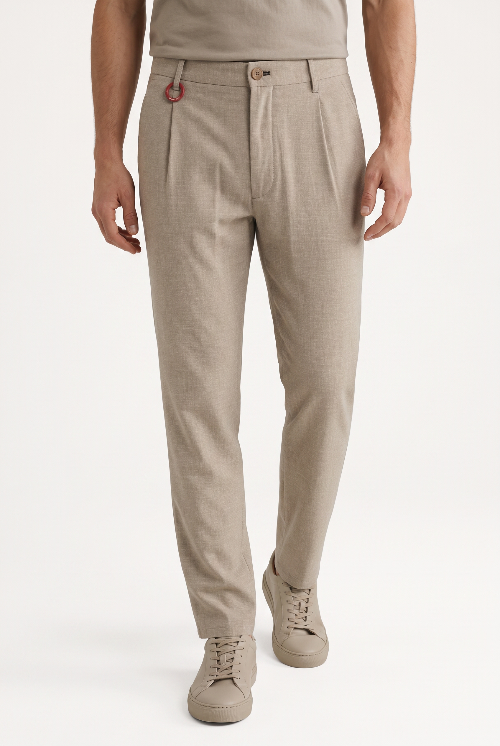 Joop Jeans Chinohose "Lead2" mit Bundfalte & Bügelfalte, Loose Fit