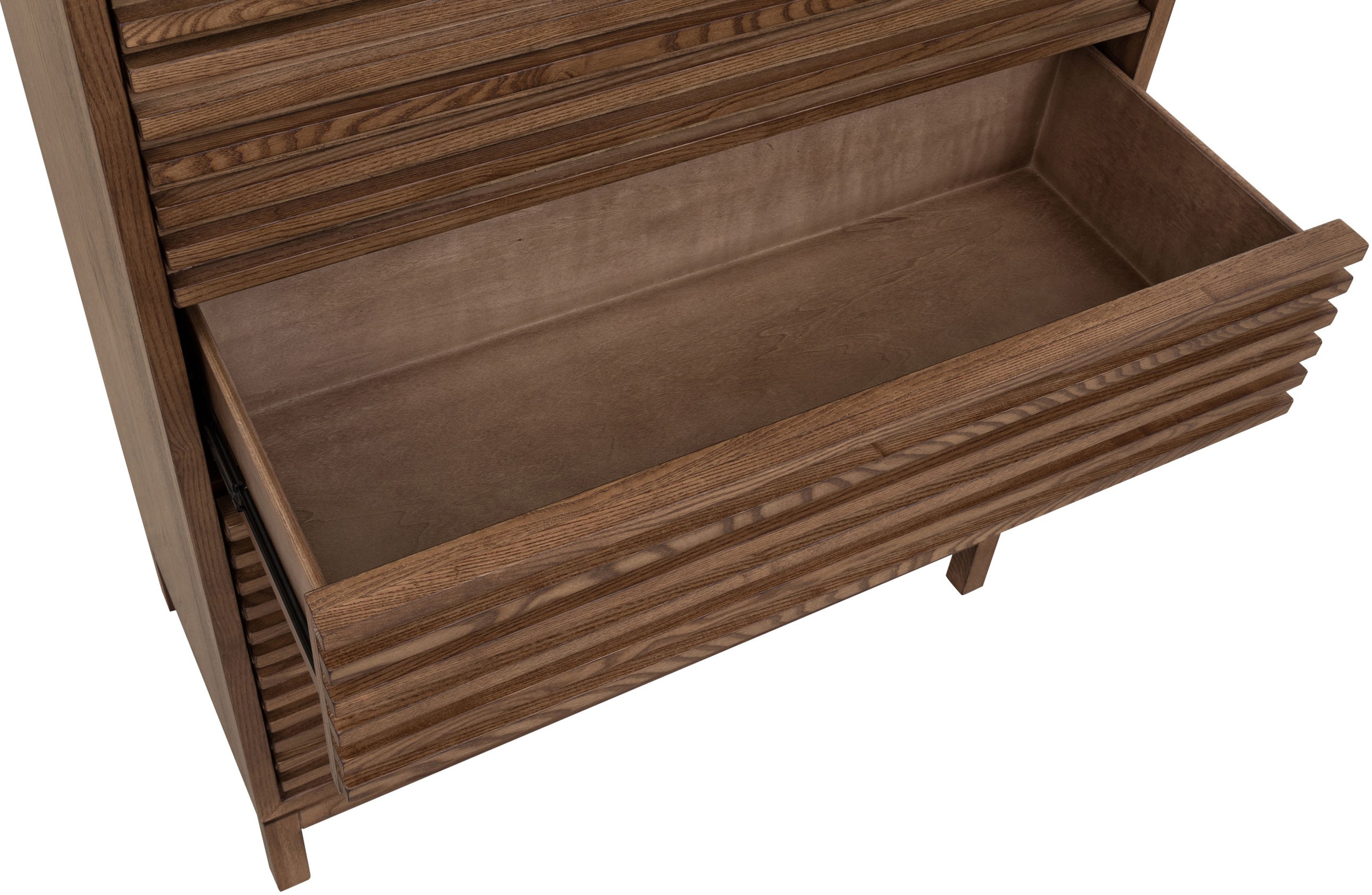 andas Highboard »Tanner Highboard aus Eschenholz mit fünf Schubladen«, (1 St.)