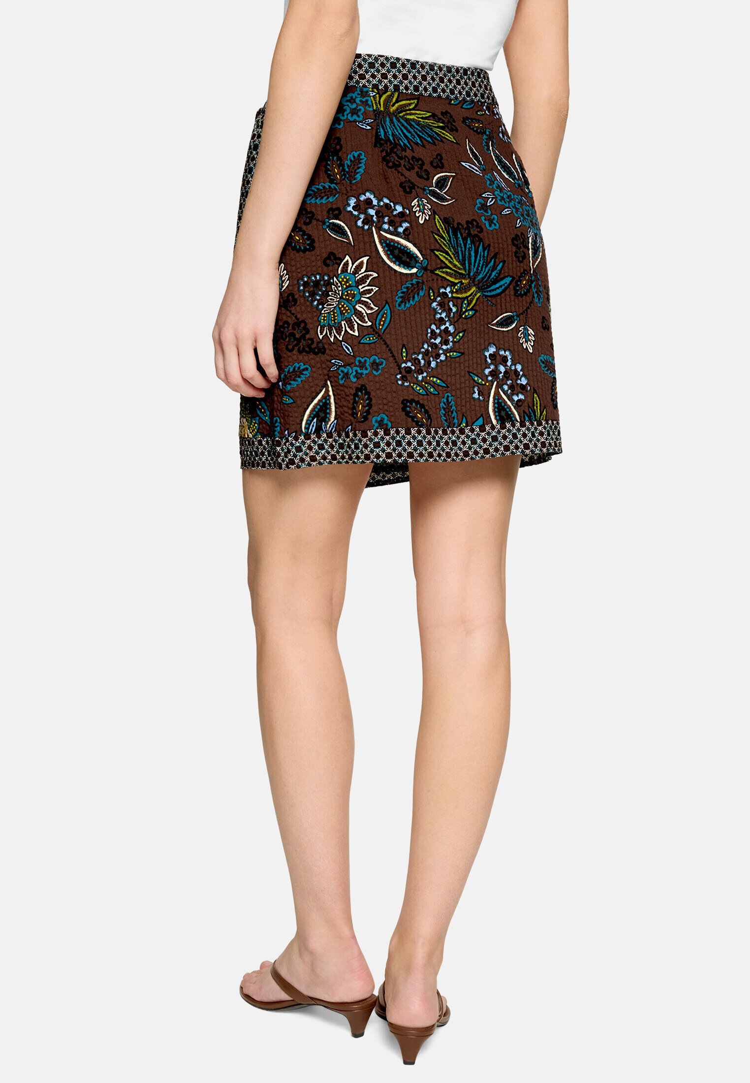 Zero Minirock »Damen mit Print.« Wickel-Design