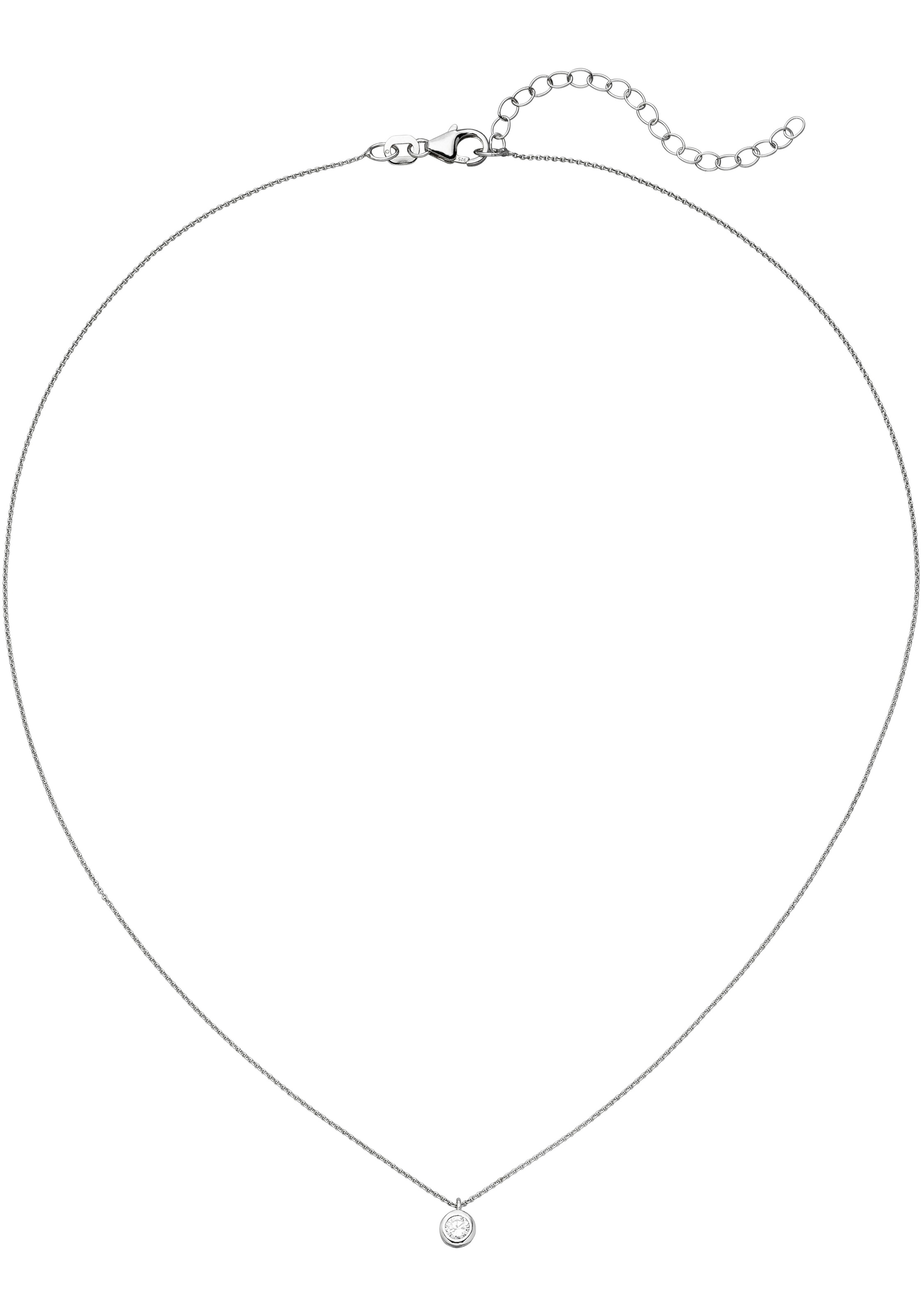 JOBO Collier 925 Silber mit Zirkonia 43 cm