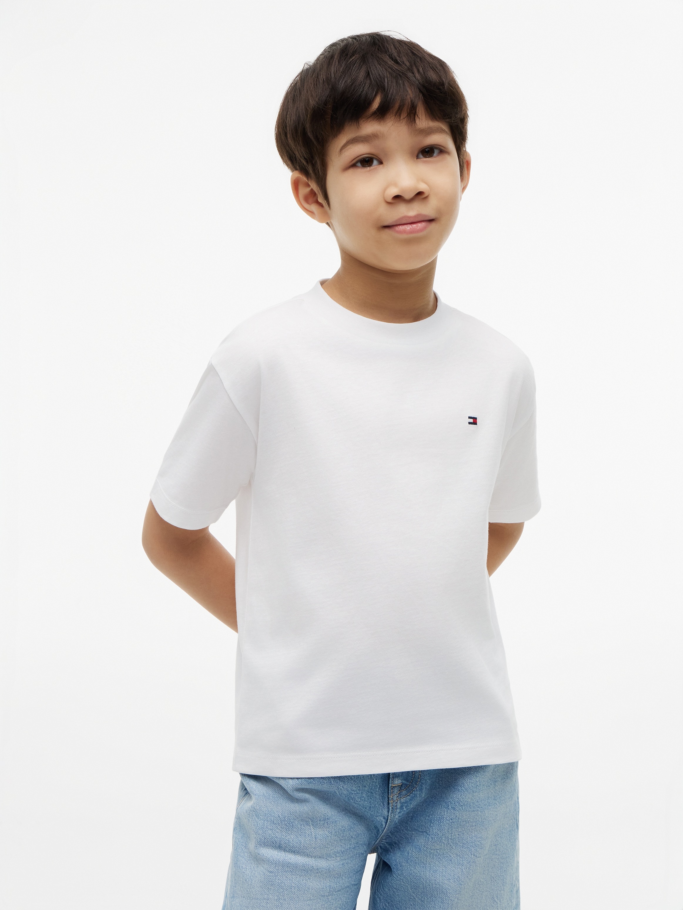 Tommy Hilfiger T-Shirt Rückendruck, Regular Fit, Kinder bis 16 Jahre