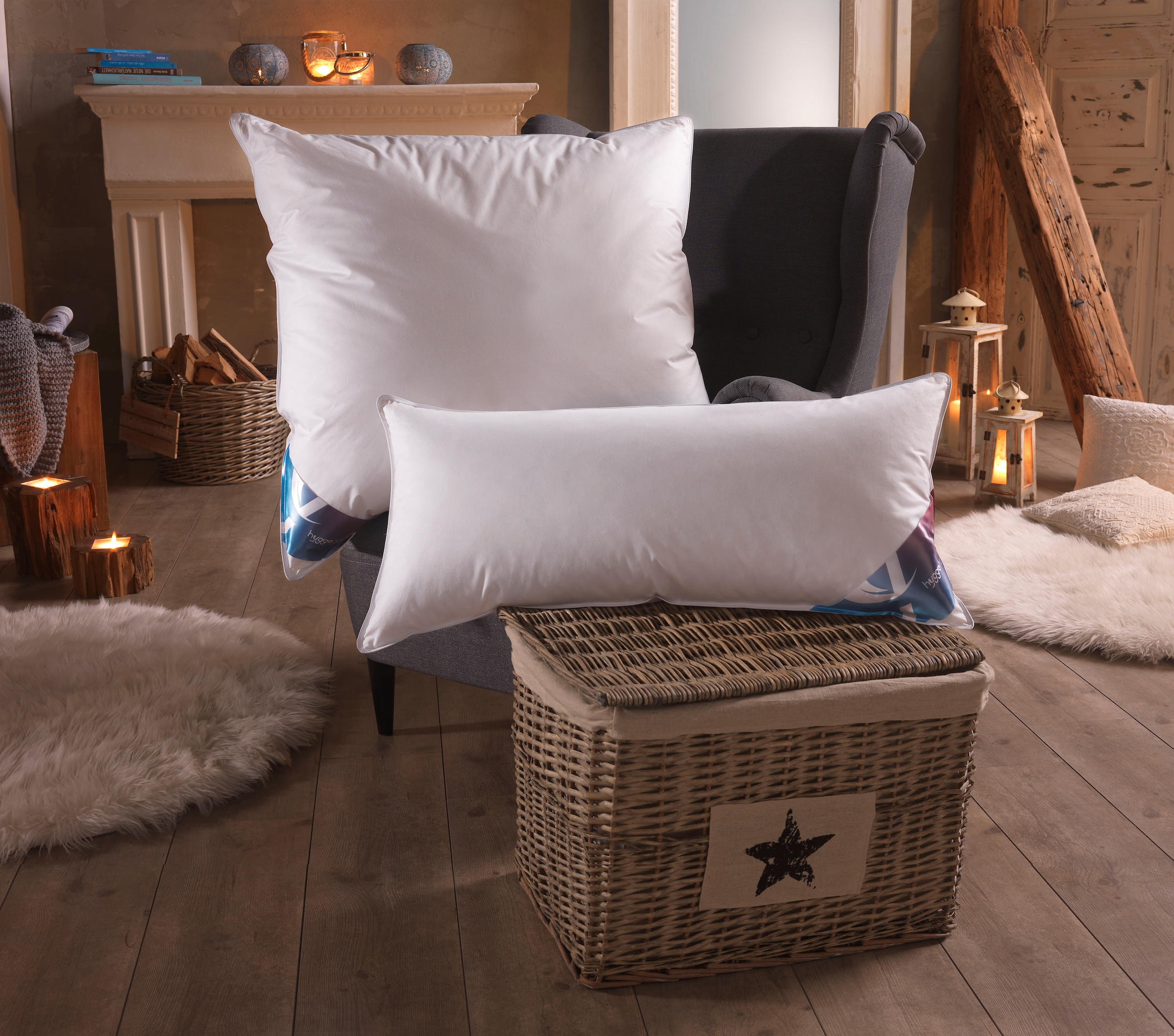 Haeussling Federkopfkissen »Hygge Home Plissee (b...