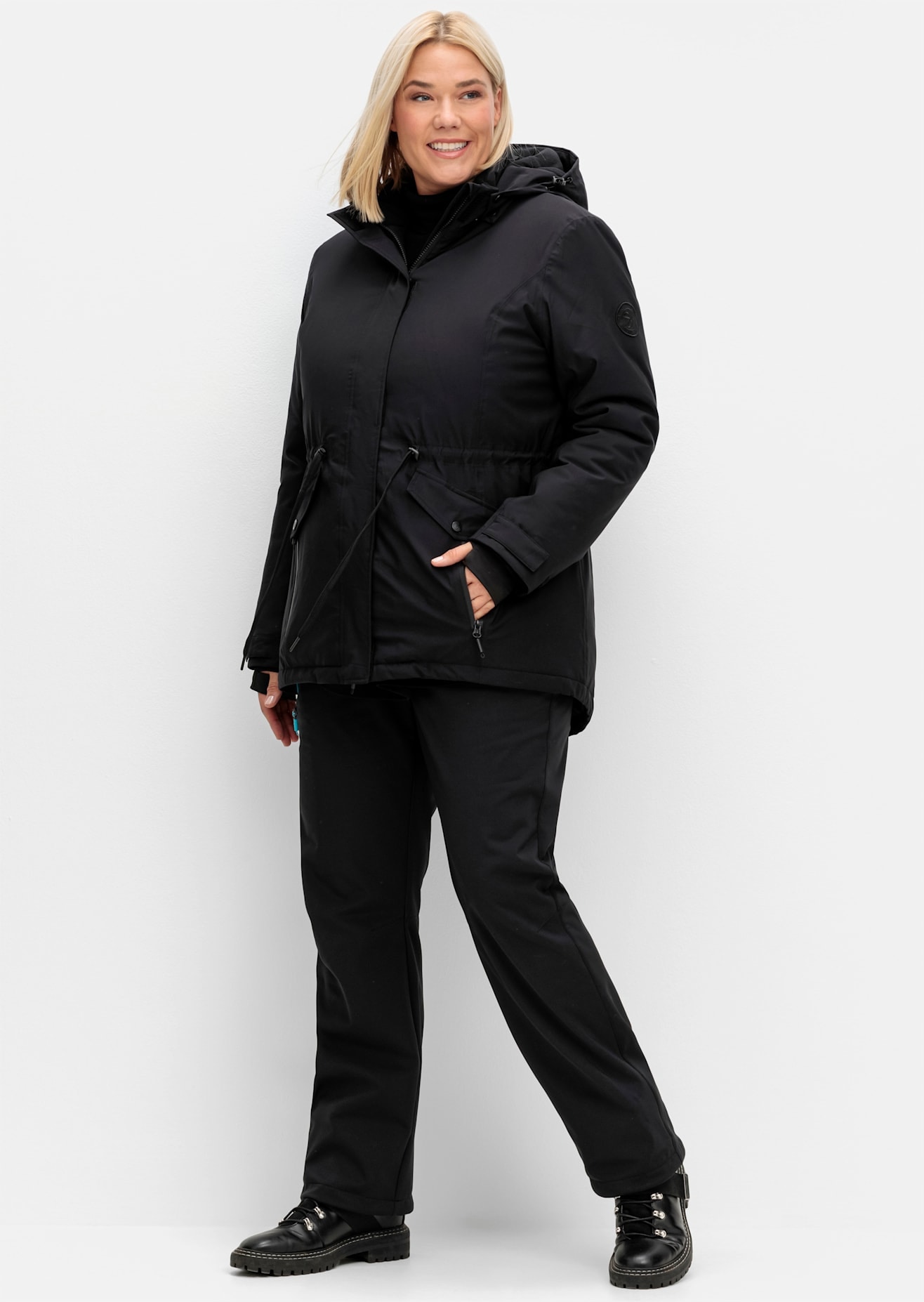 Sheego Funktionsjacke, mit Kapuze günstig online kaufen