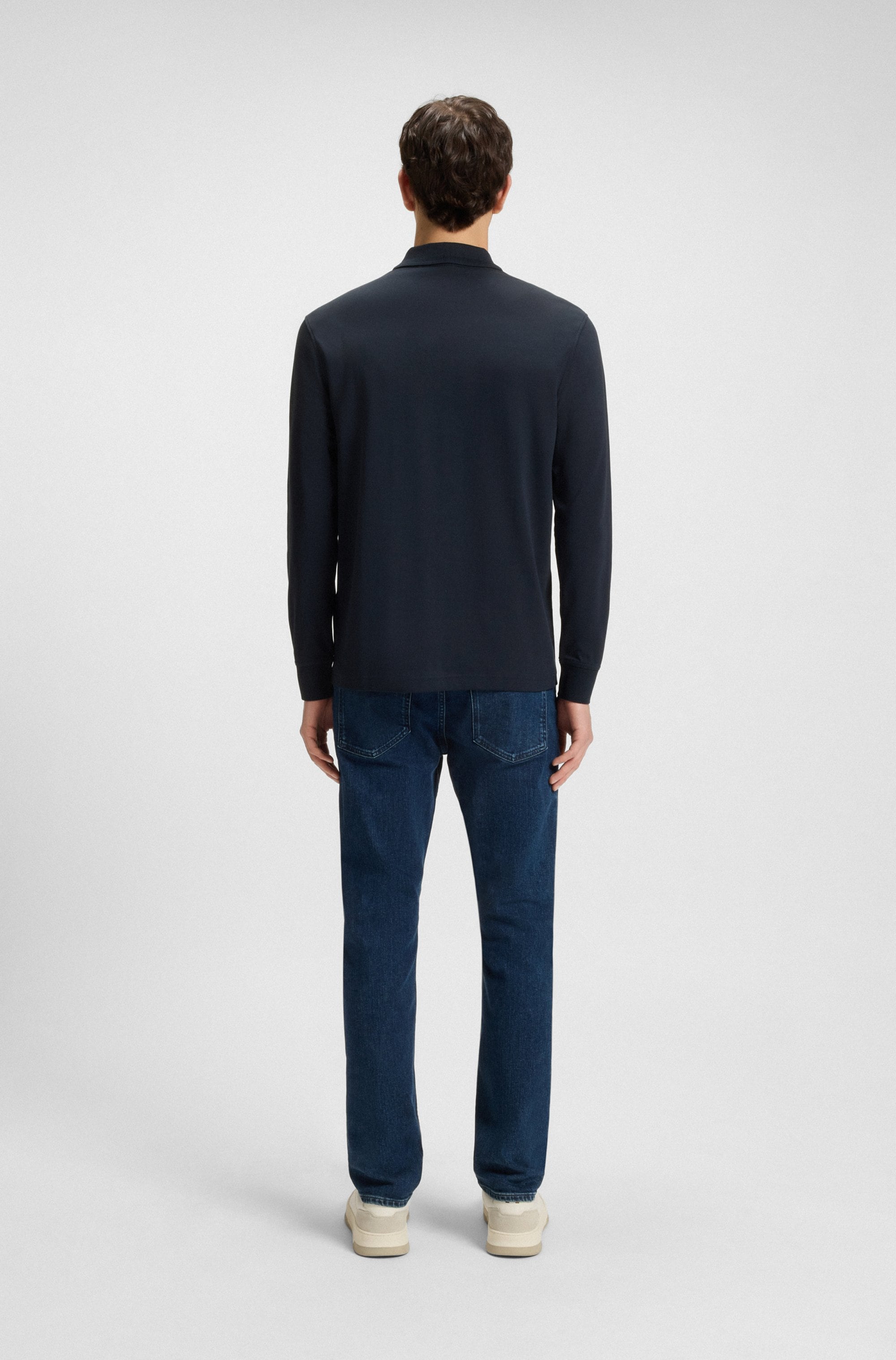 BOSS ORANGE Poloshirt »Pe_interlock_long«, mit Polokragen