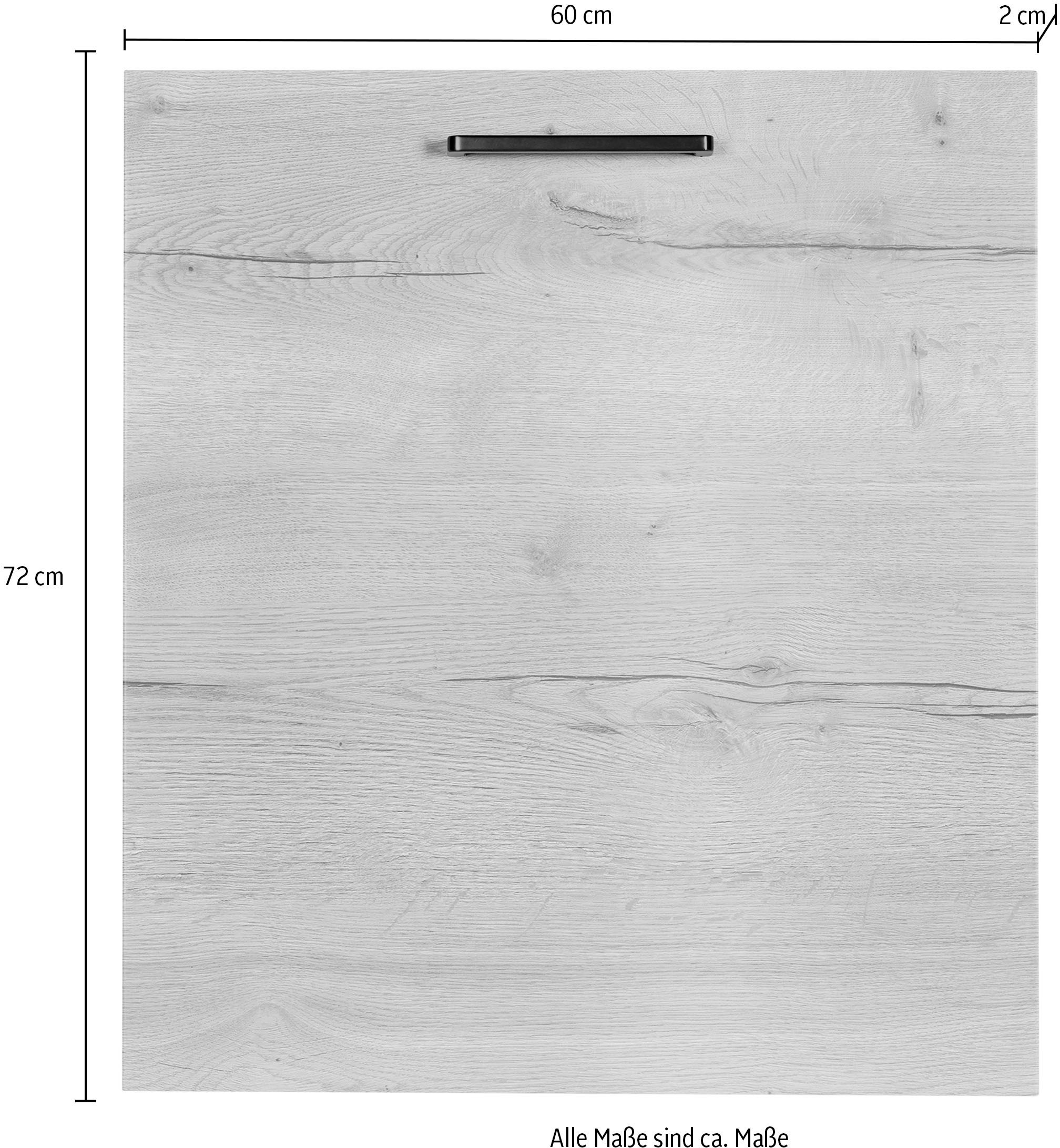 nobilia® Frontblende »"Structura", durchgehende Türfront für vollintegrierte Geschirrspüler,« in den Breiten Breiten 45 und 60 cm