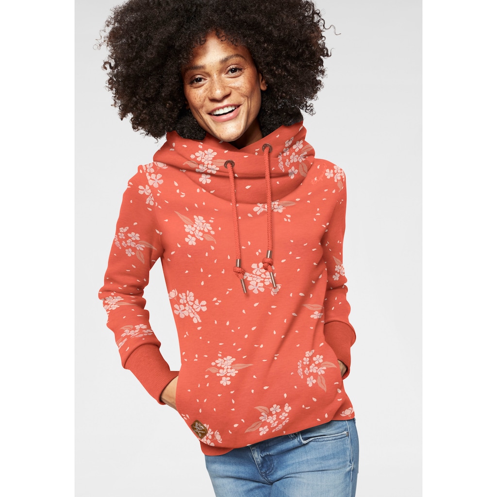 Ragwear Sweater »GRIPY BOLD FLOWERS« Hoodie mit floralem All Over-Druck