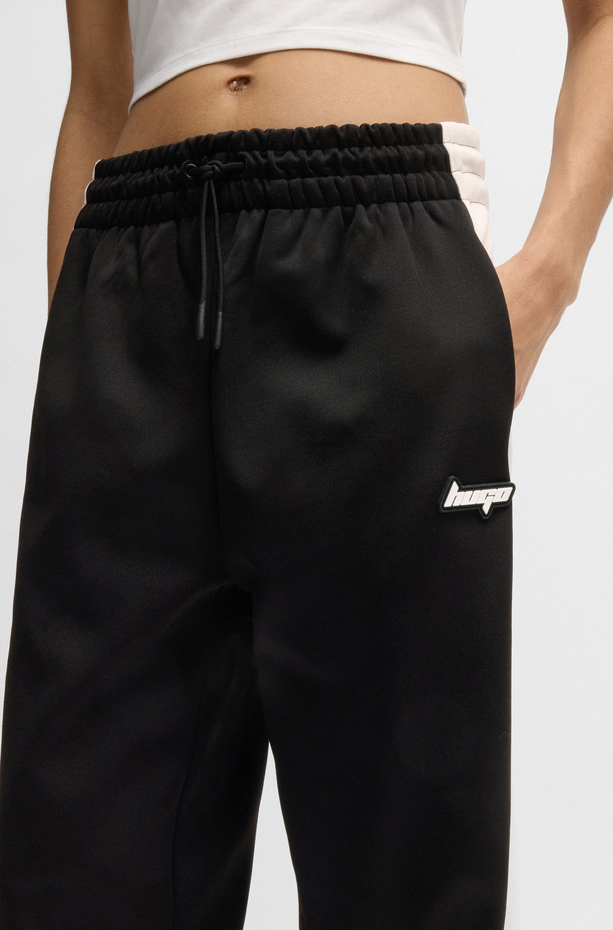 HUGO Blue Webhose "Nelarina", im Retro color blocking günstig online kaufen