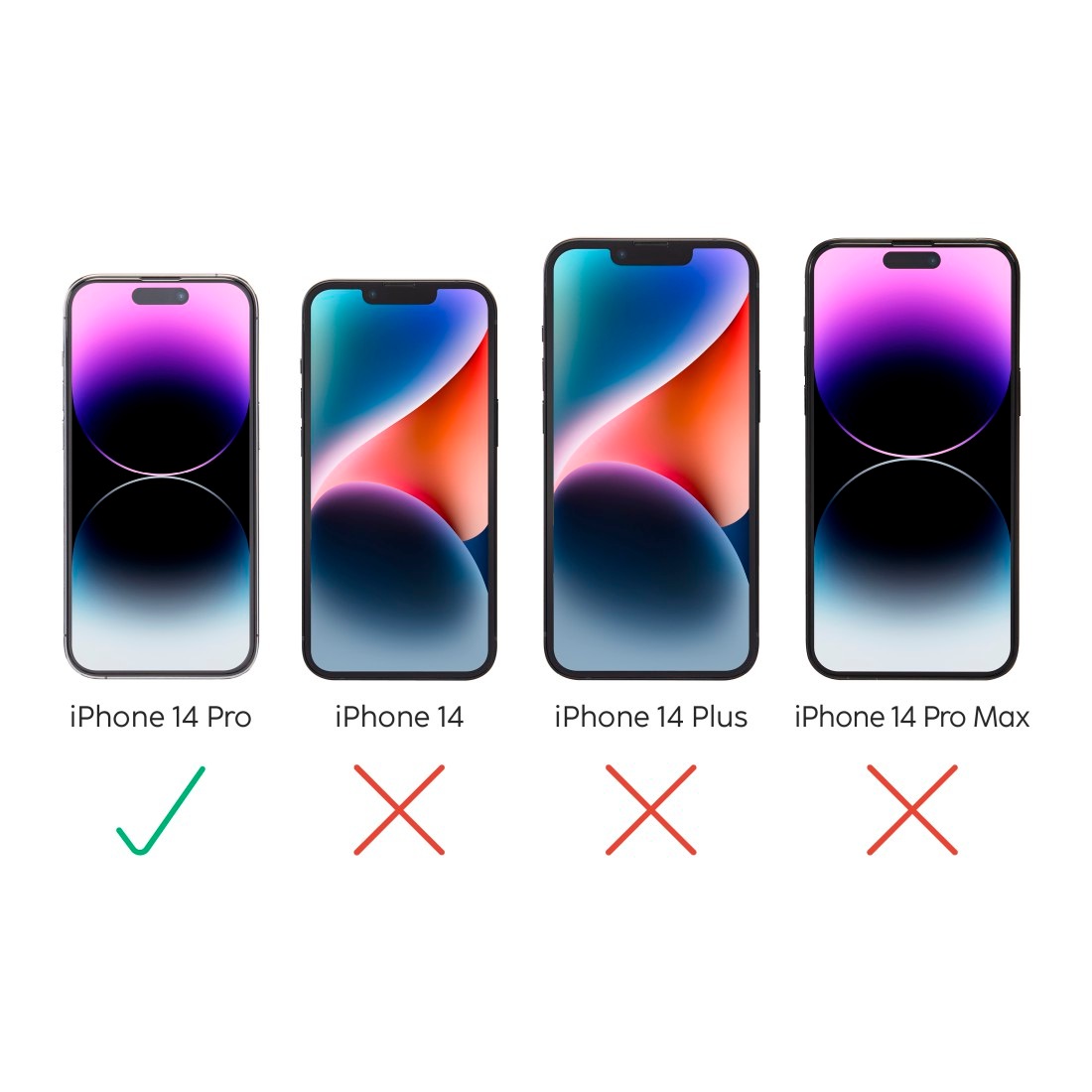 Hama Displayschutzglas »Schutzglas-Set für iPhone 14 Pro«, 3x Displayschutz, 1x Kameraschutz