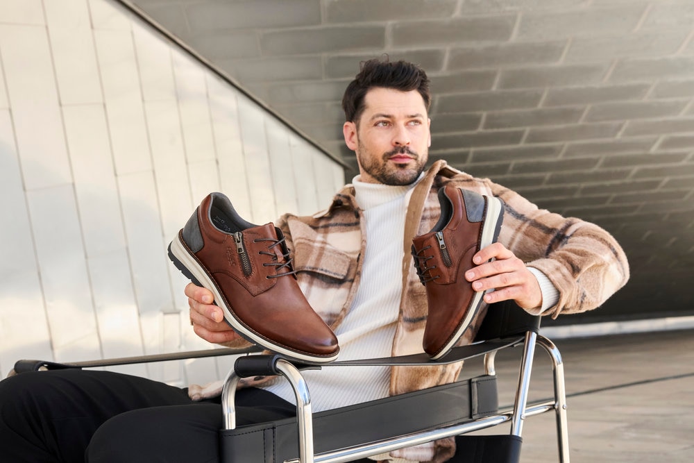Rieker Schnürschuh, Festtagsschuh, Halbschuh, Business-Schnürer mit weicher Innensohle